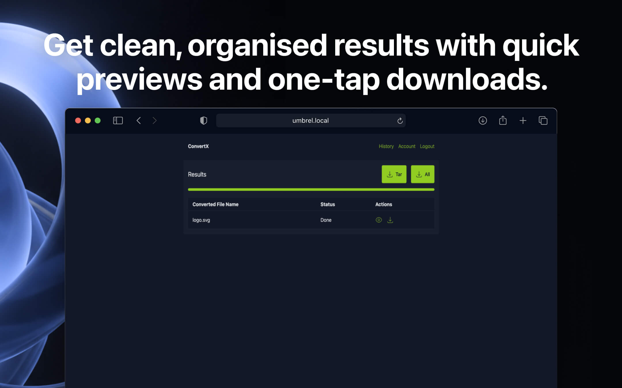 ConvertX screenshot 2