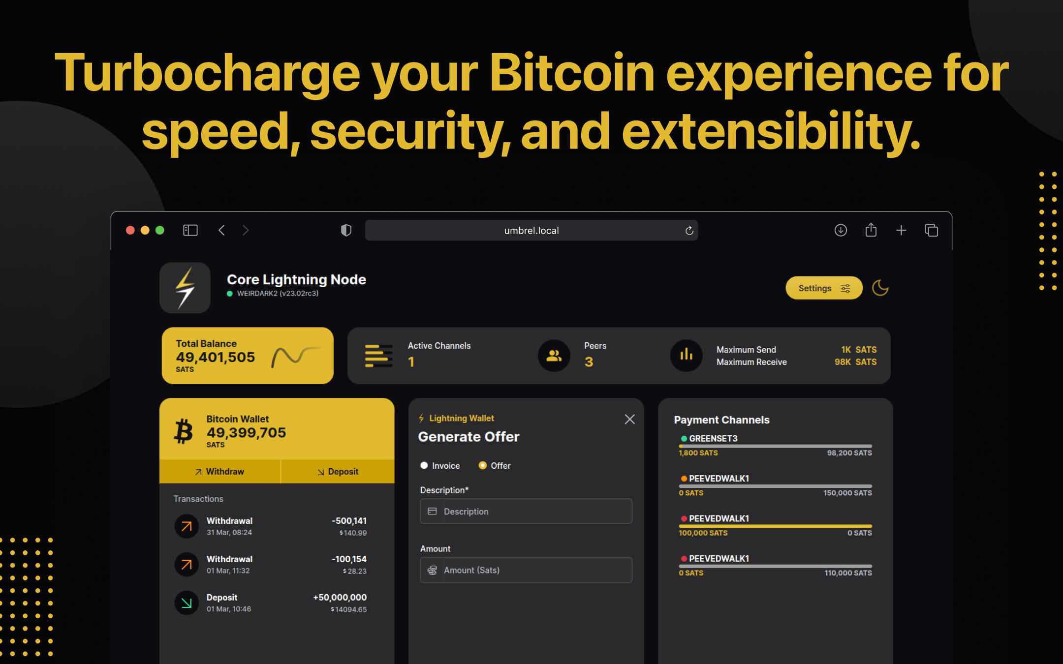 Core Lightning screenshot 2