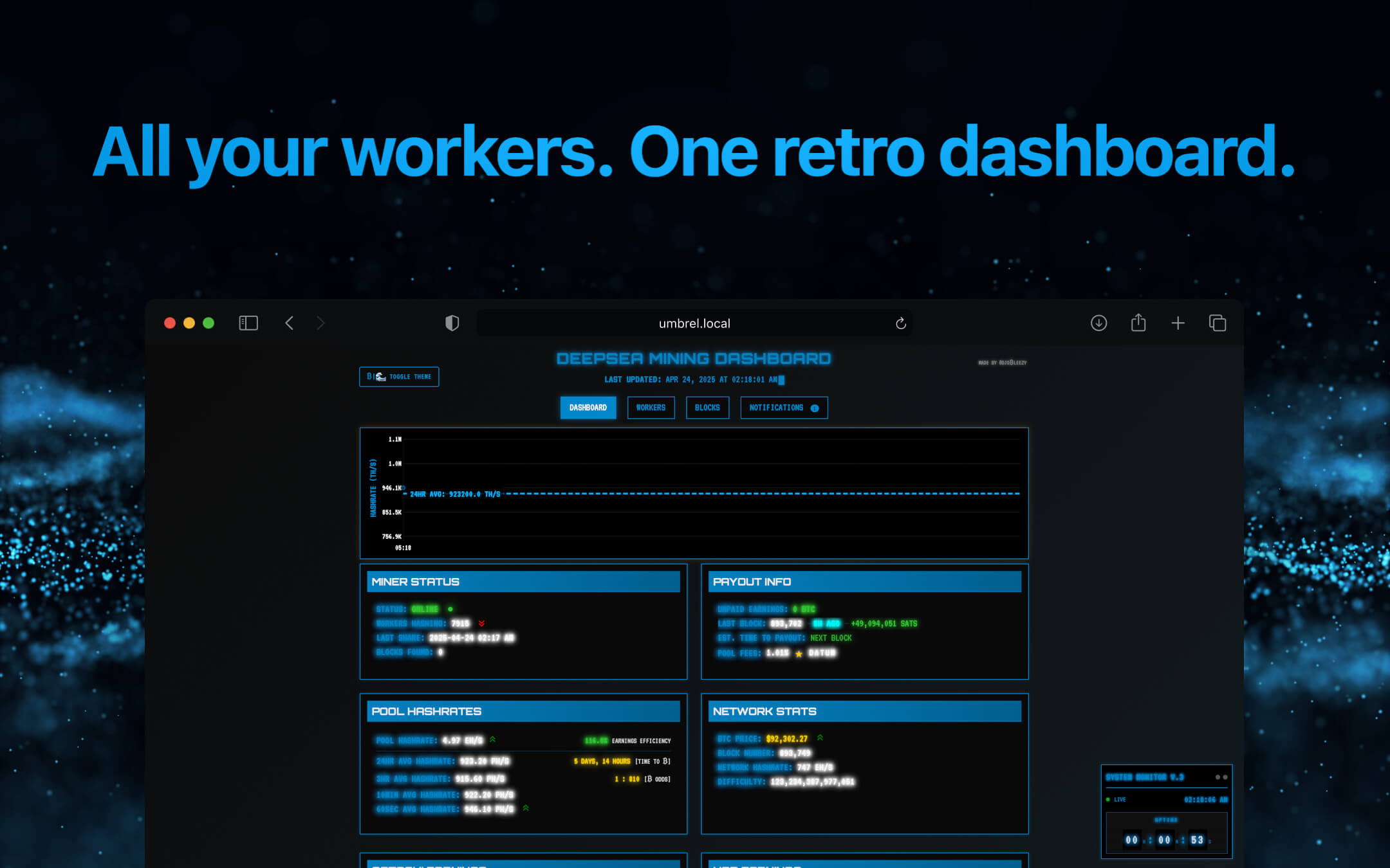 DeepSea Dashboard screenshot 2