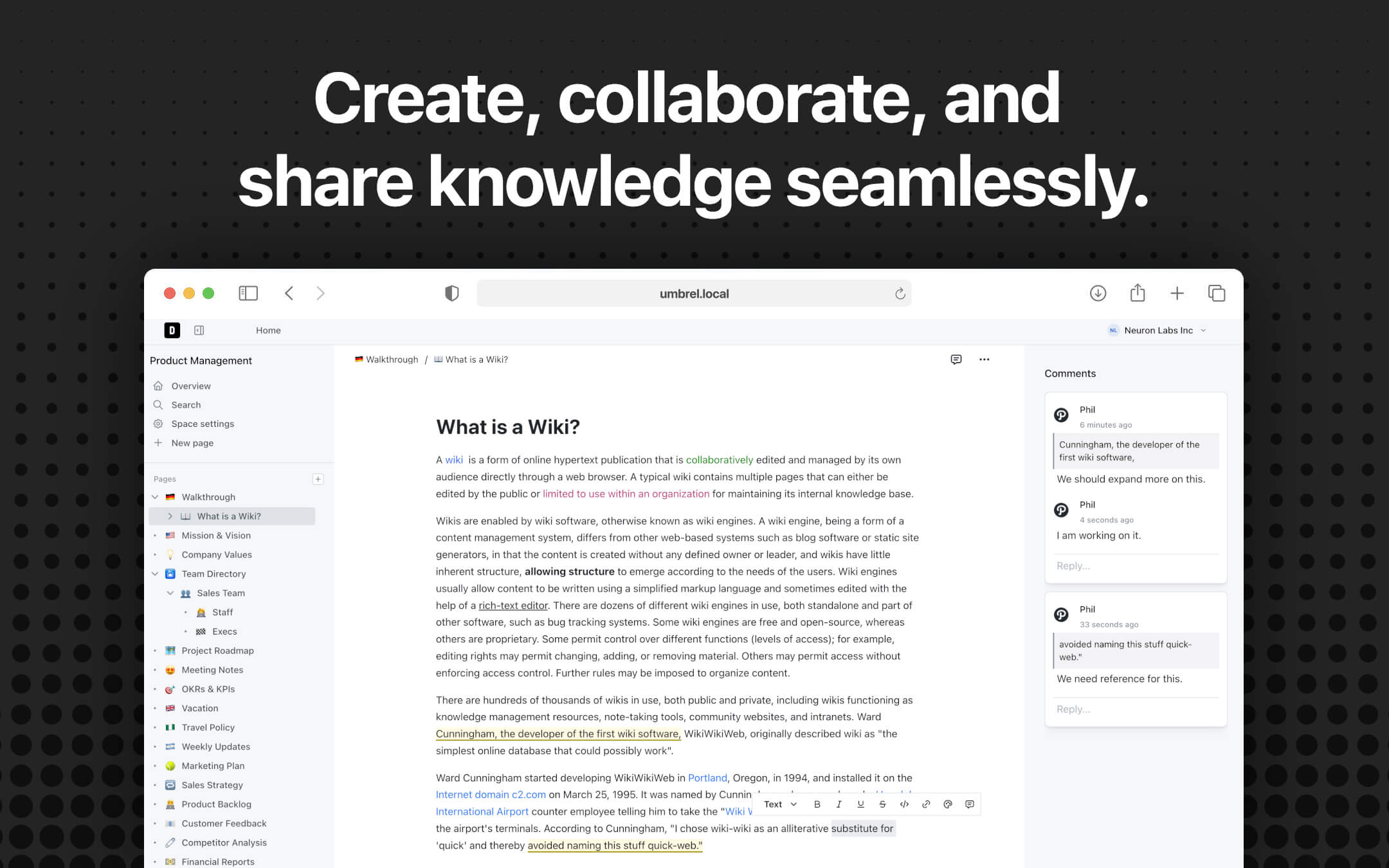 Docmost screenshot 2