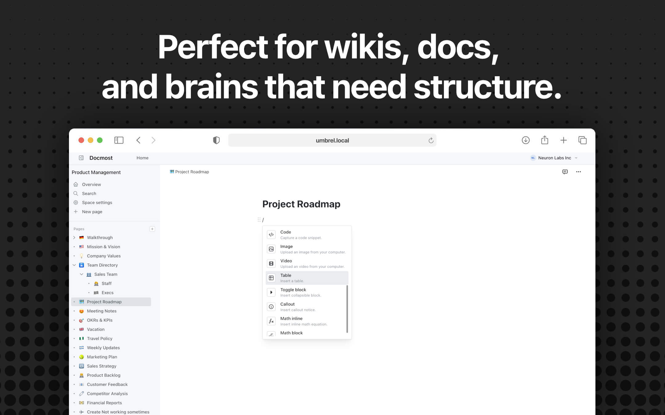 Docmost screenshot 3
