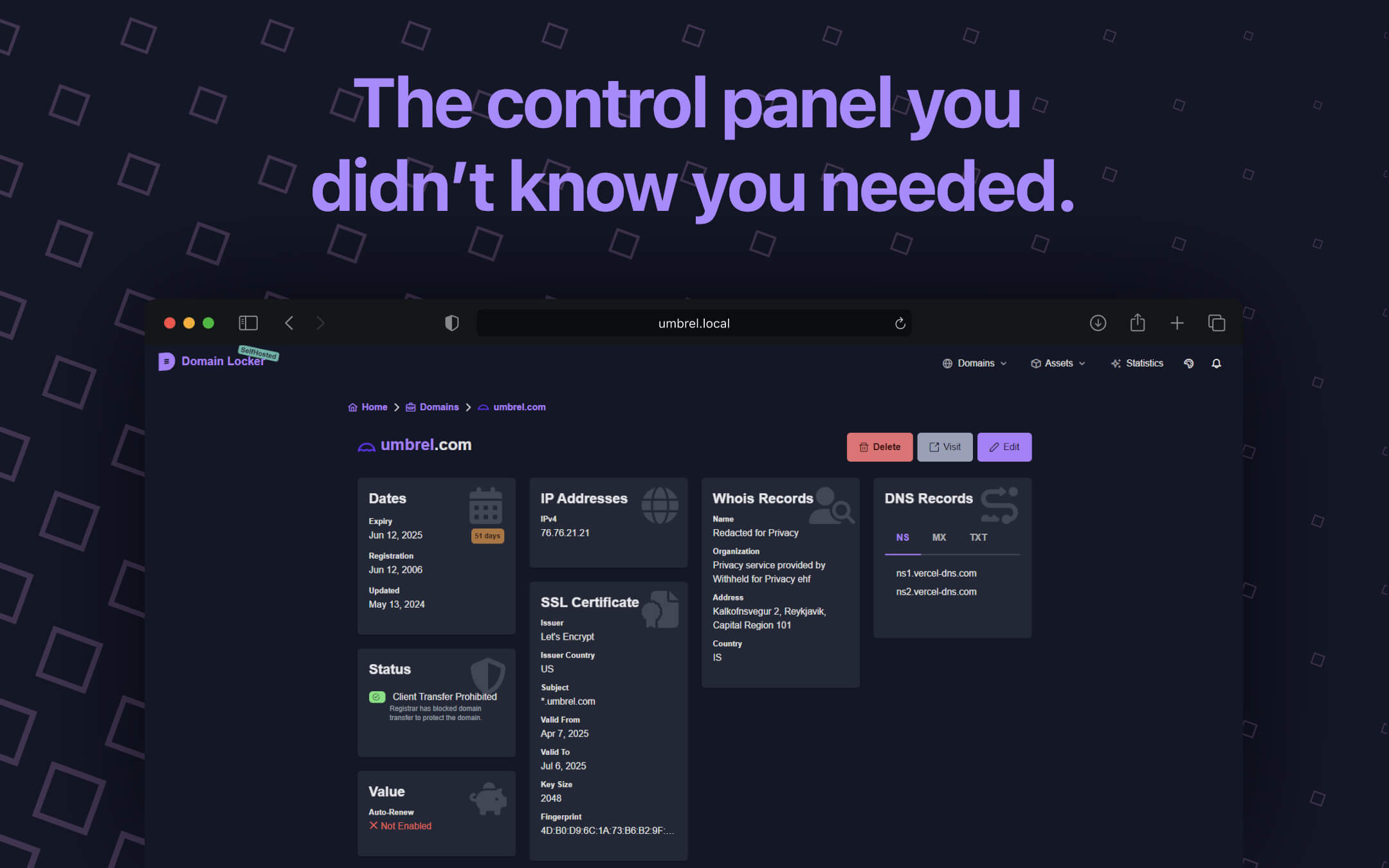 Domain Locker screenshot 3