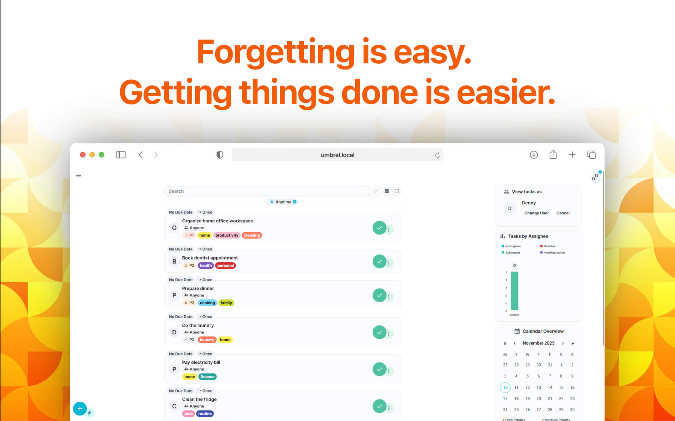 Donetick screenshot 1