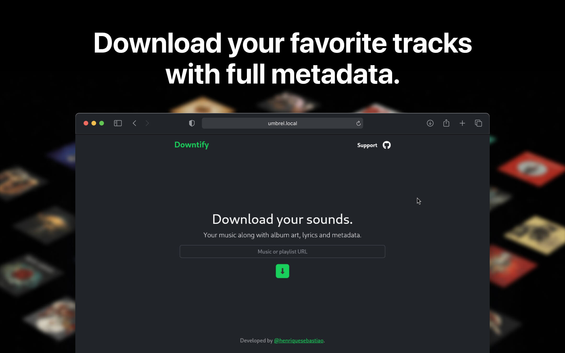 Downtify screenshot 1