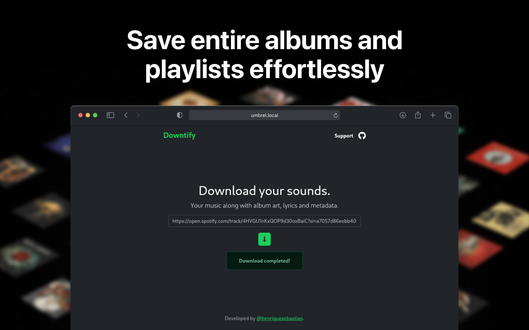 Downtify screenshot 2