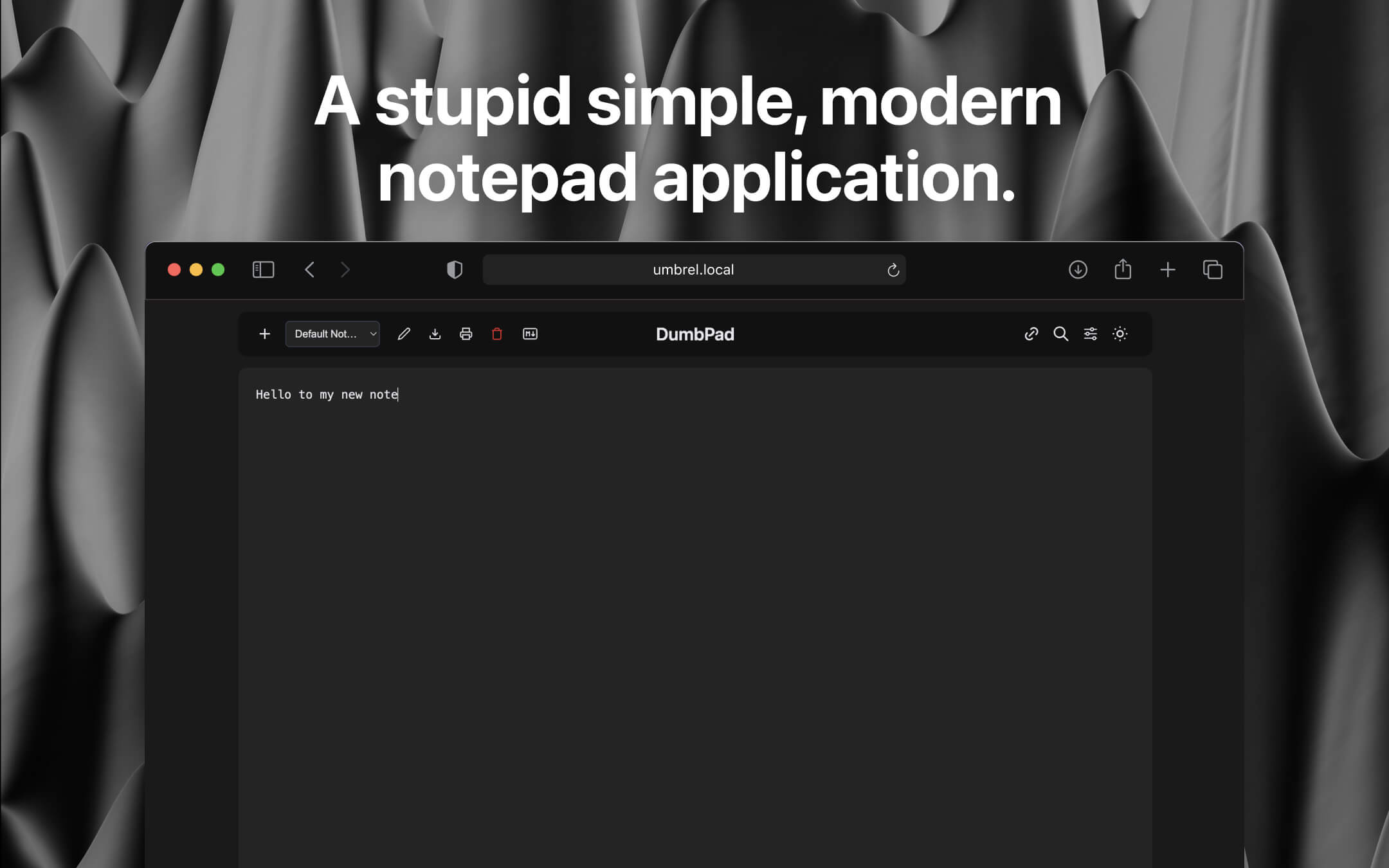 DumbPad screenshot 1