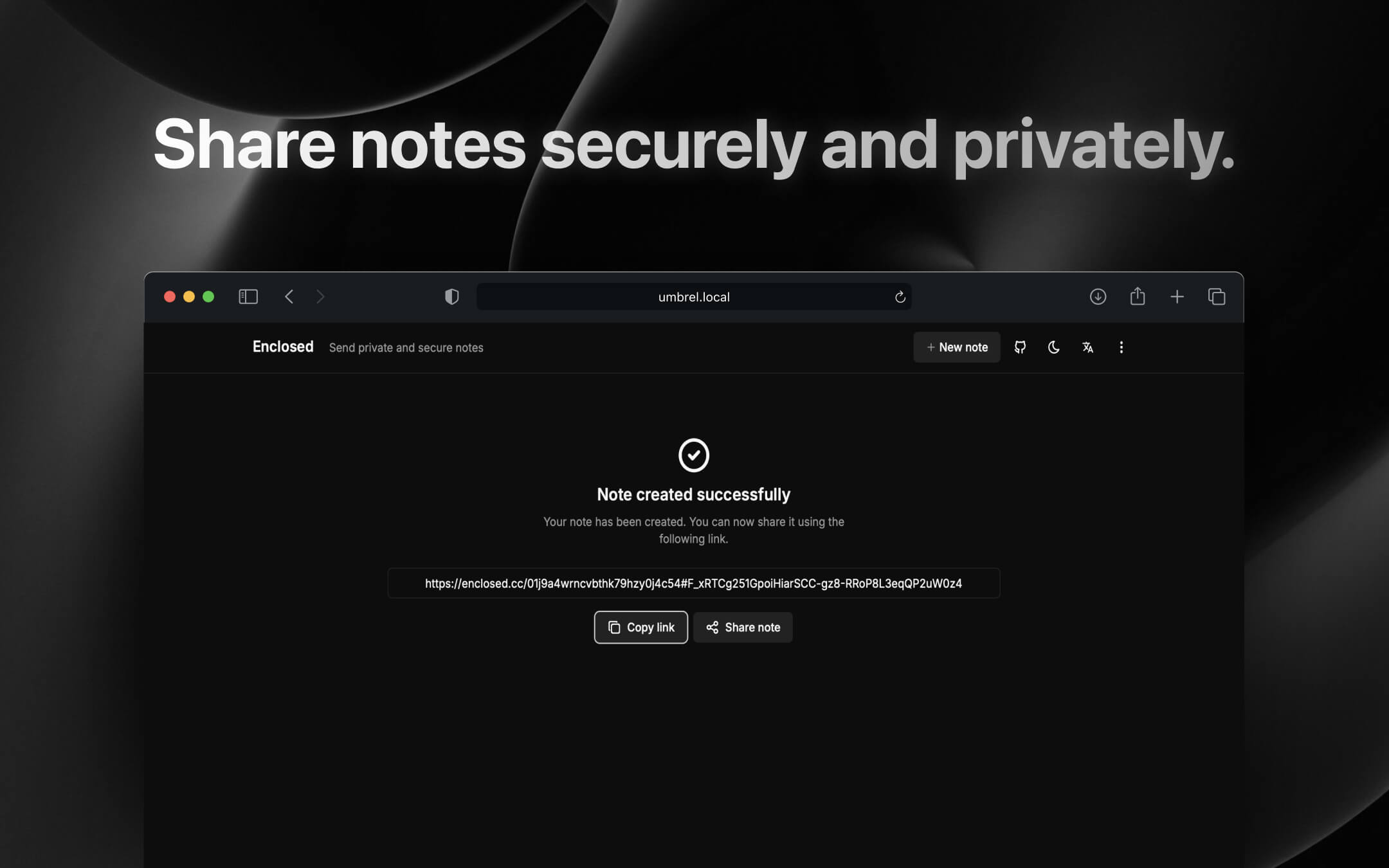 Enclosed screenshot 1