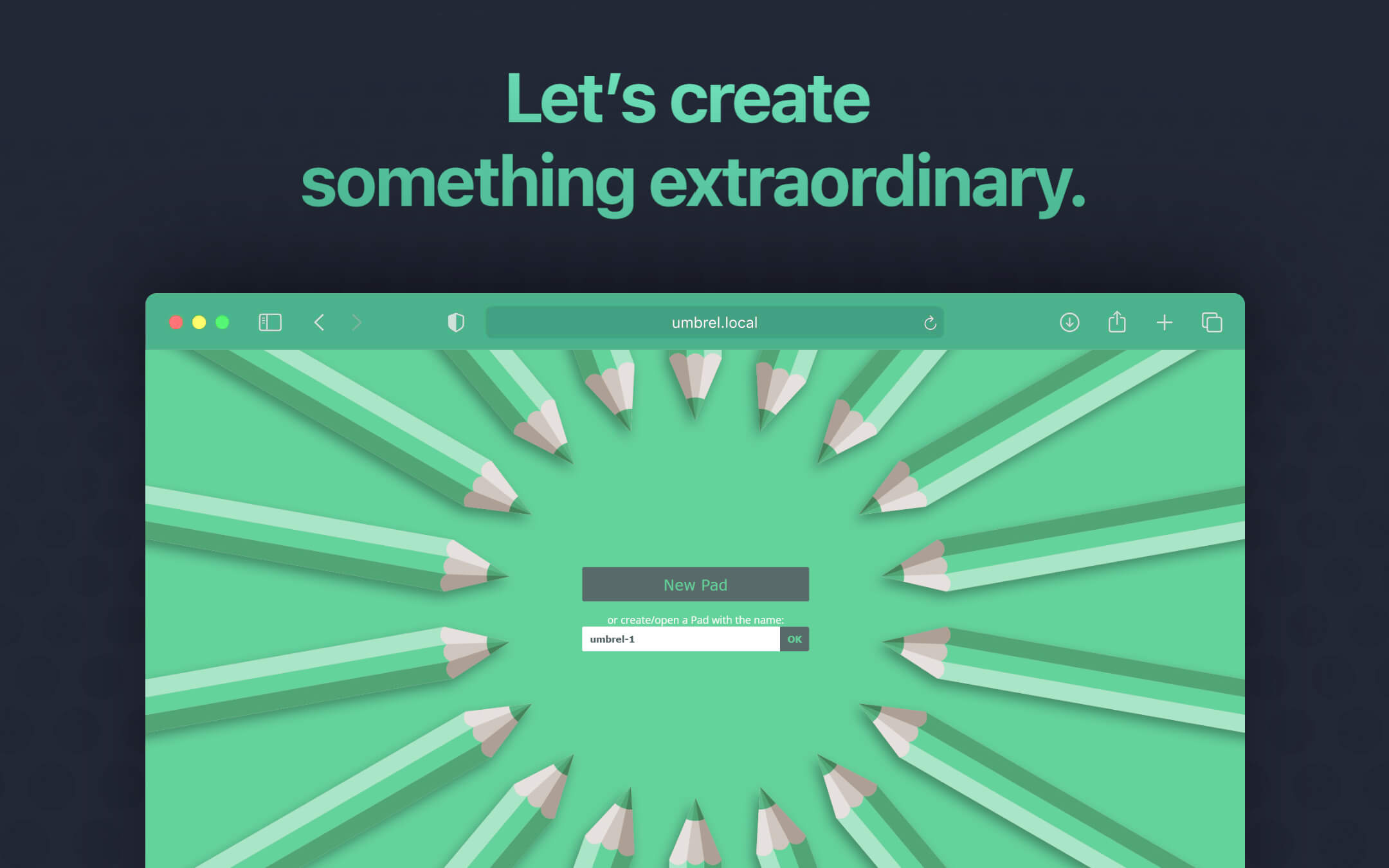 Etherpad screenshot 1