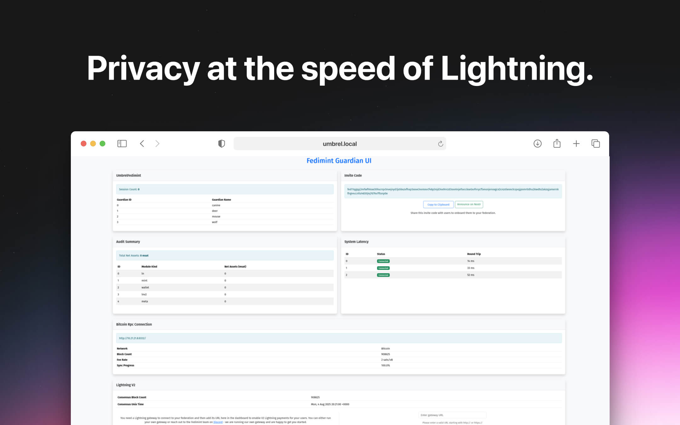 Fedimint screenshot 1