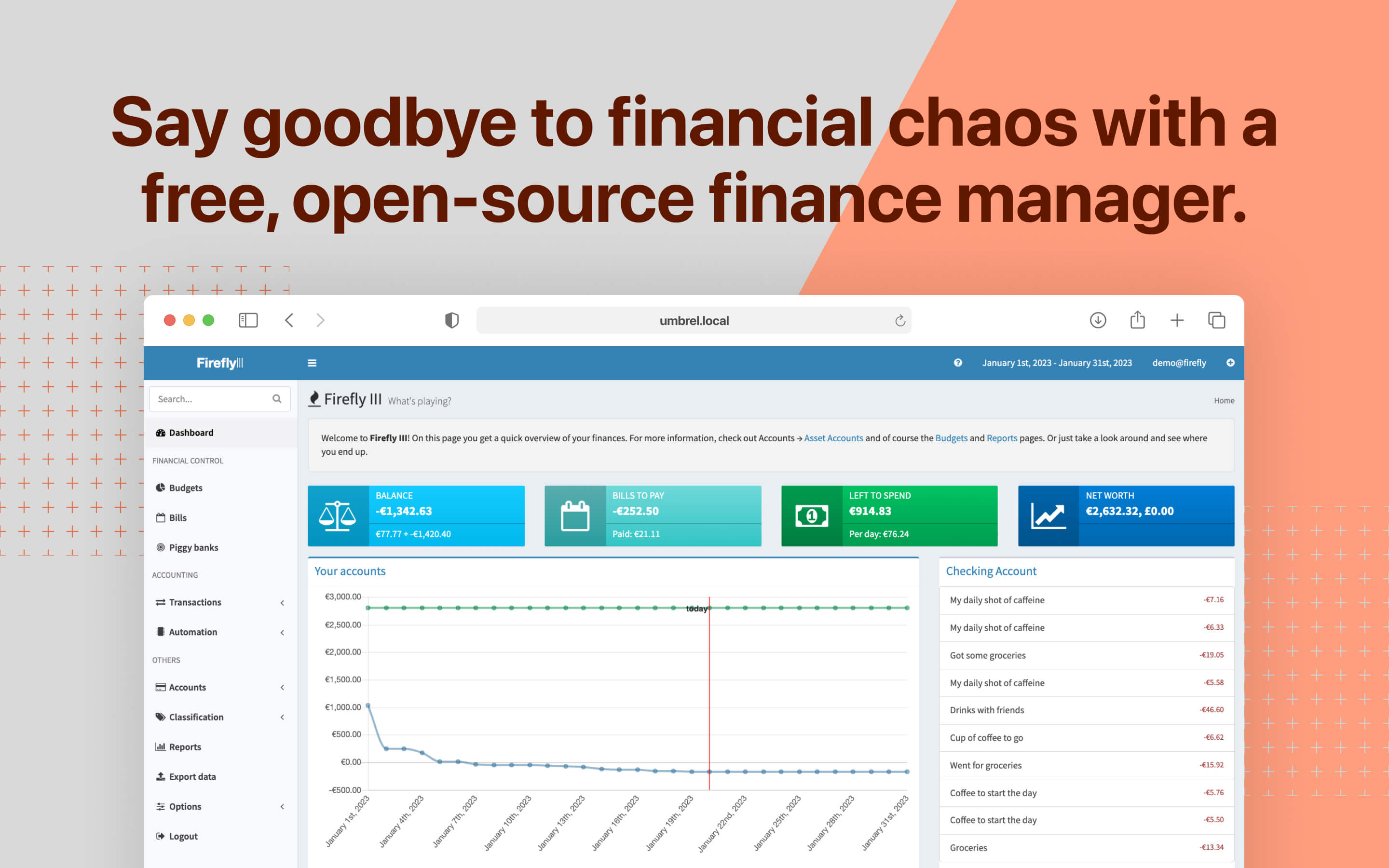 Firefly III screenshot 1