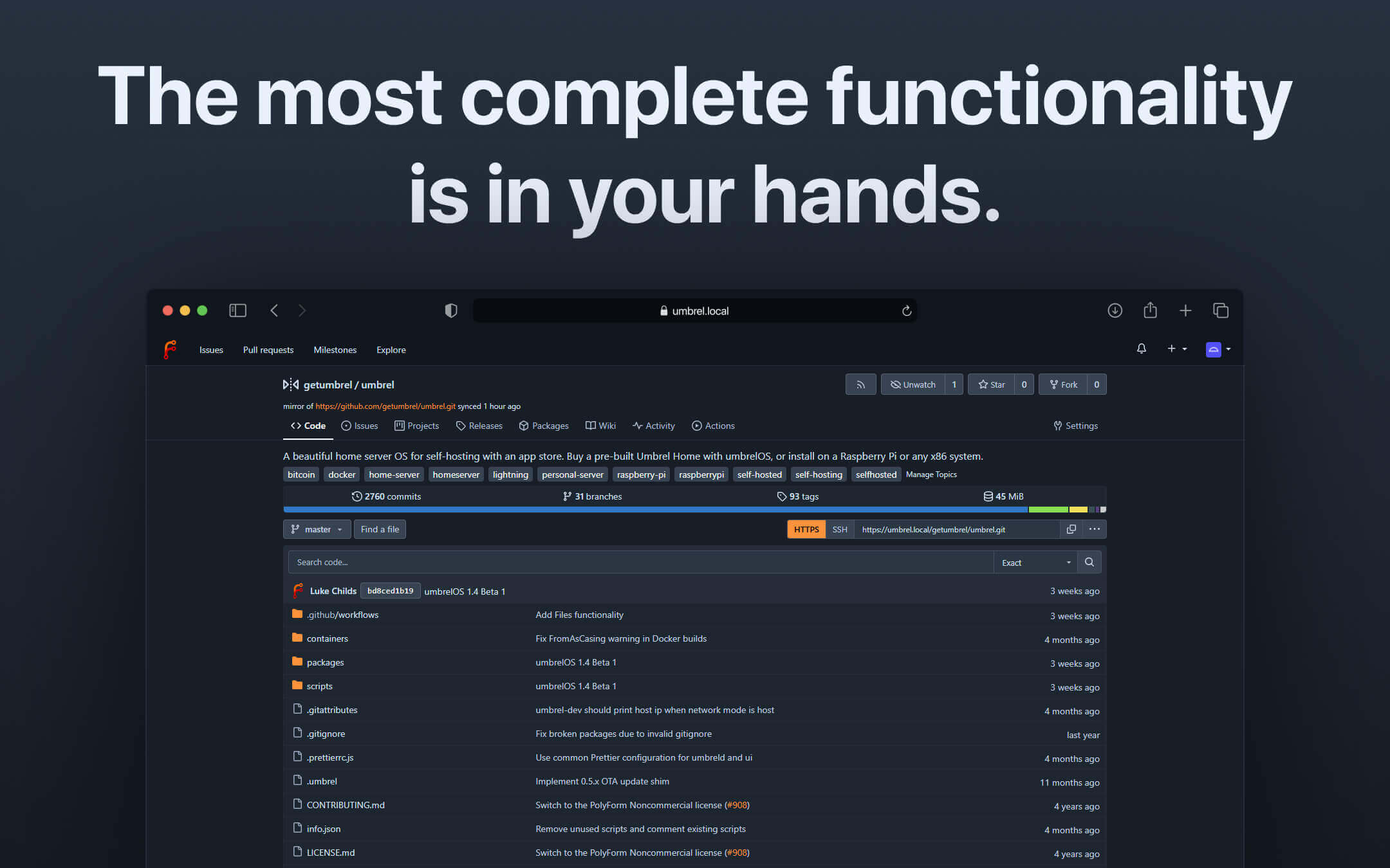 Forgejo screenshot 2