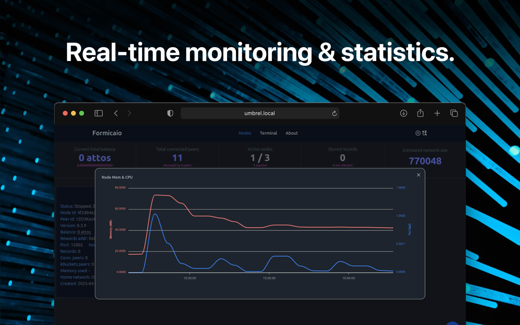 Formicaio screenshot 2