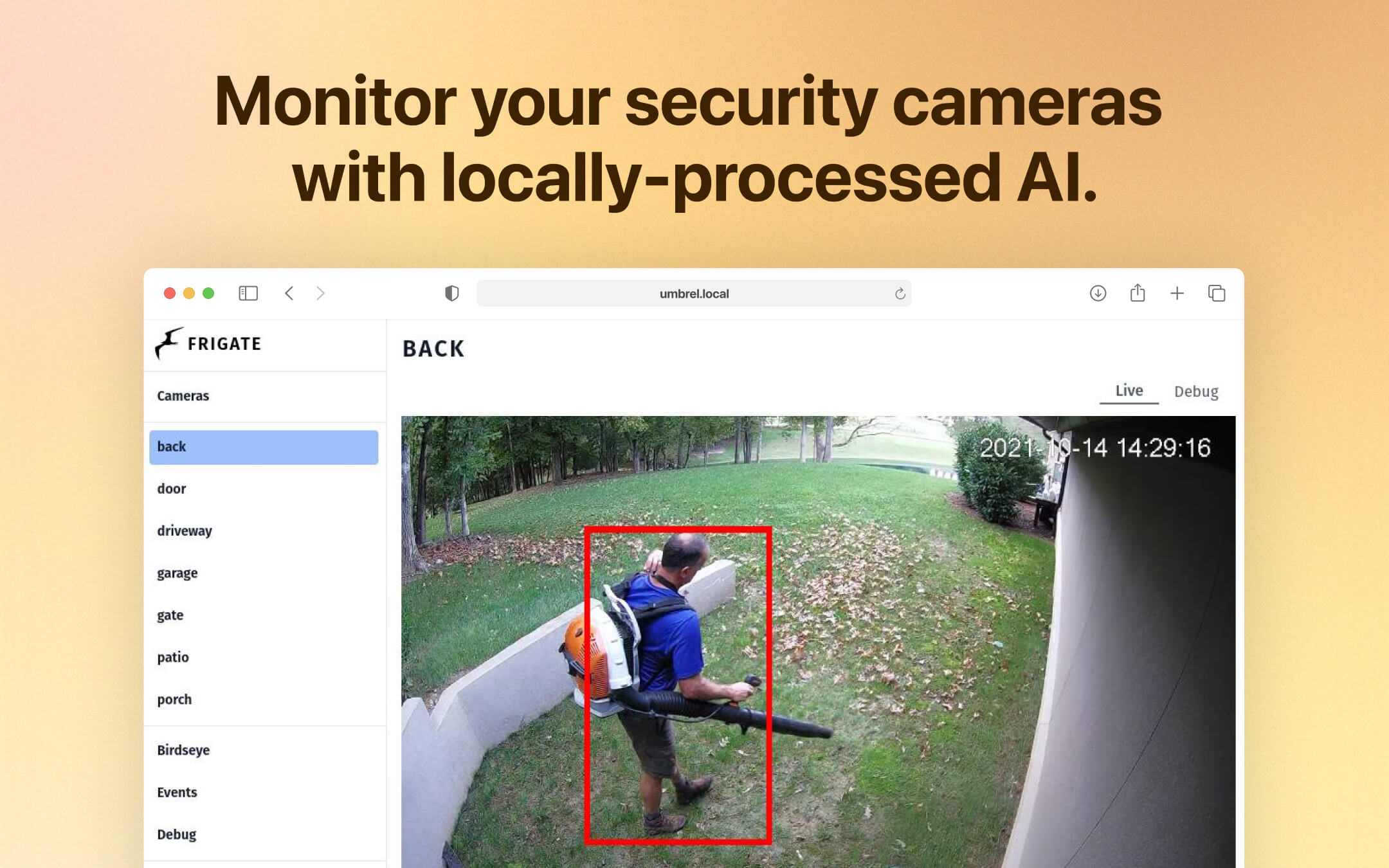 Frigate screenshot 1