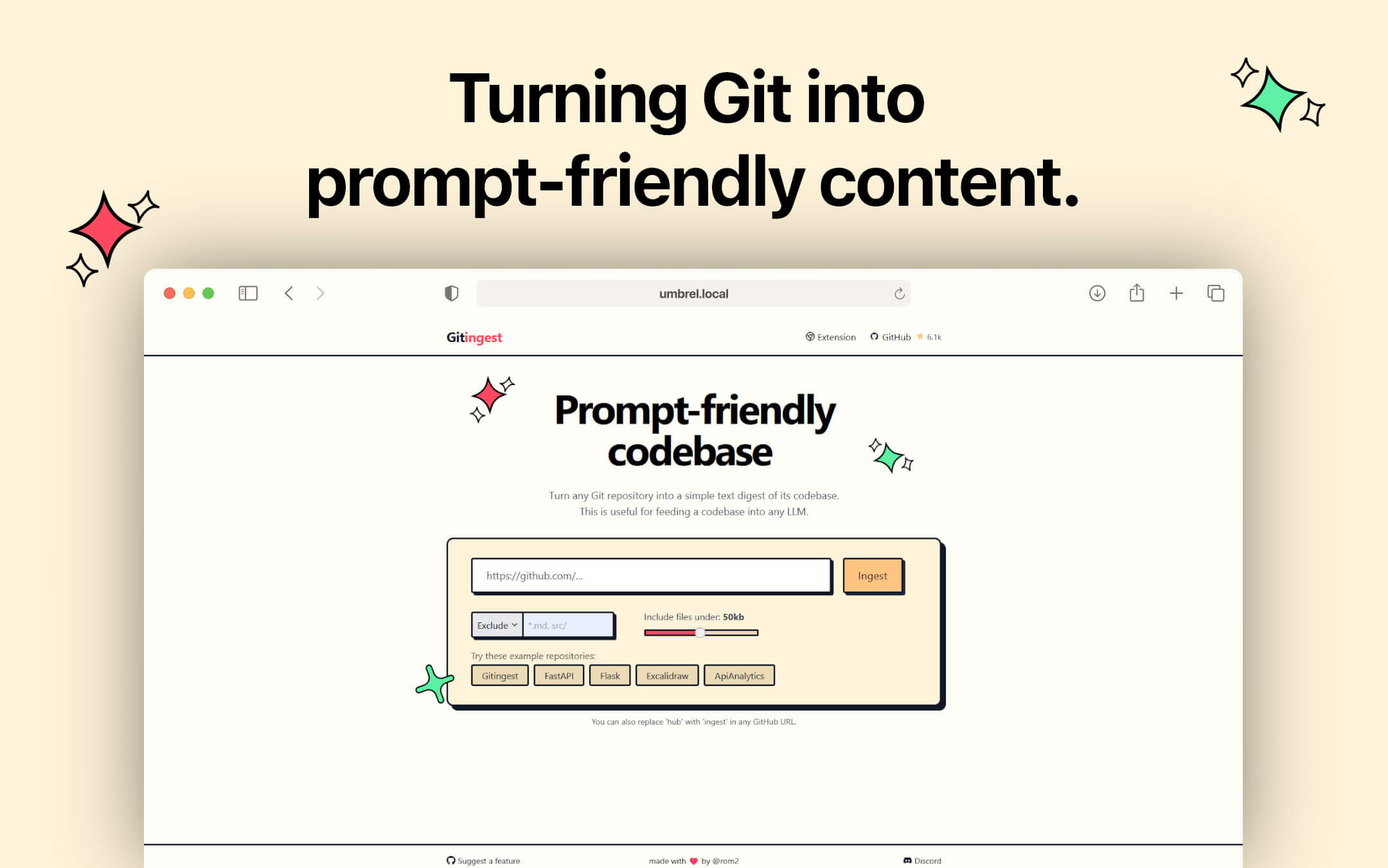 Gitingest screenshot 1
