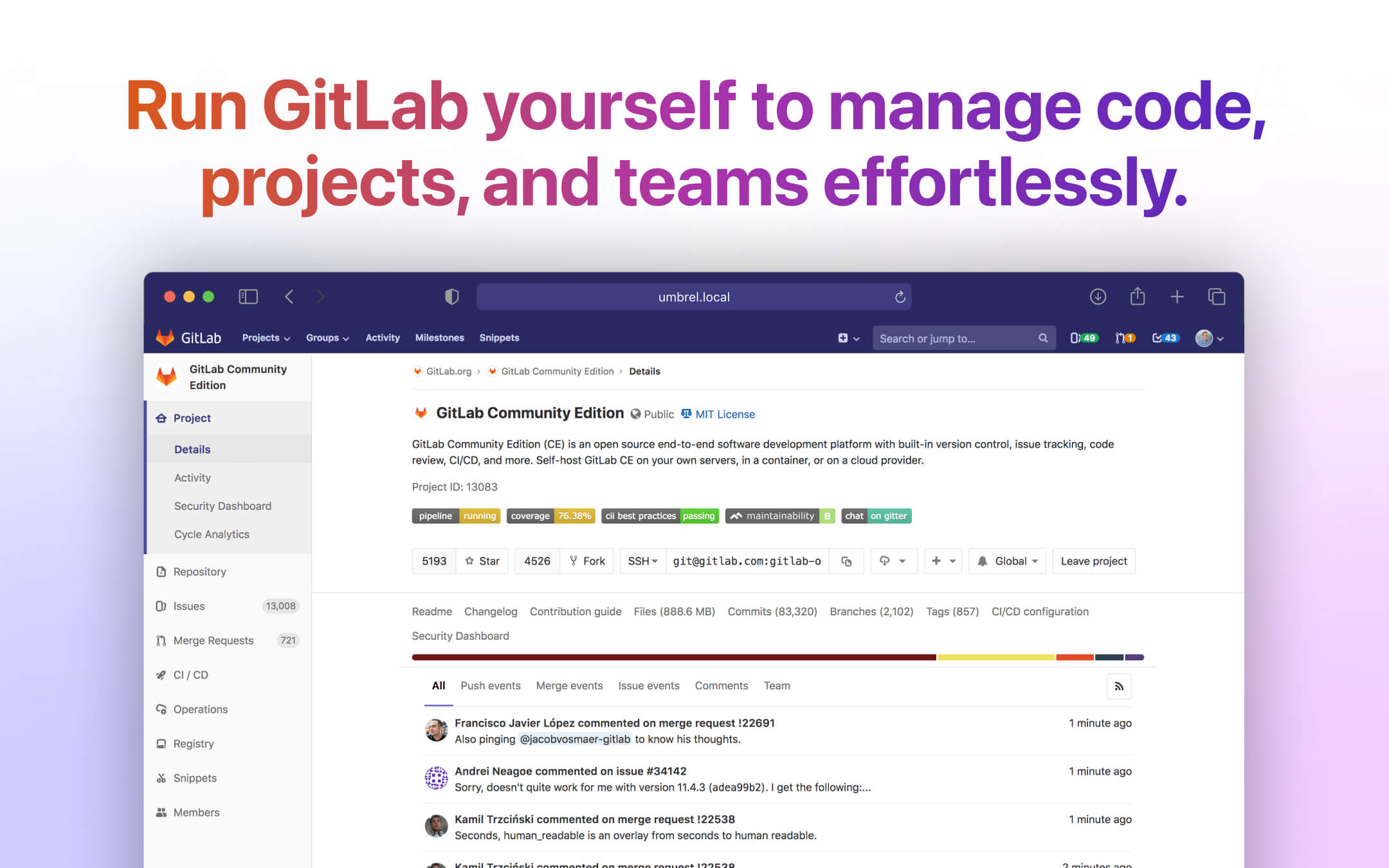GitLab screenshot 1