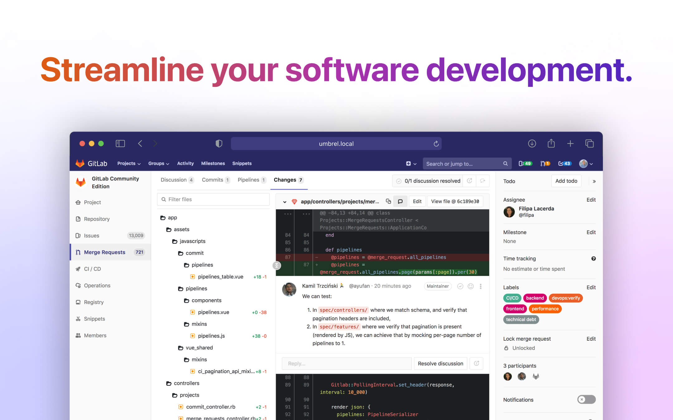 GitLab screenshot 3