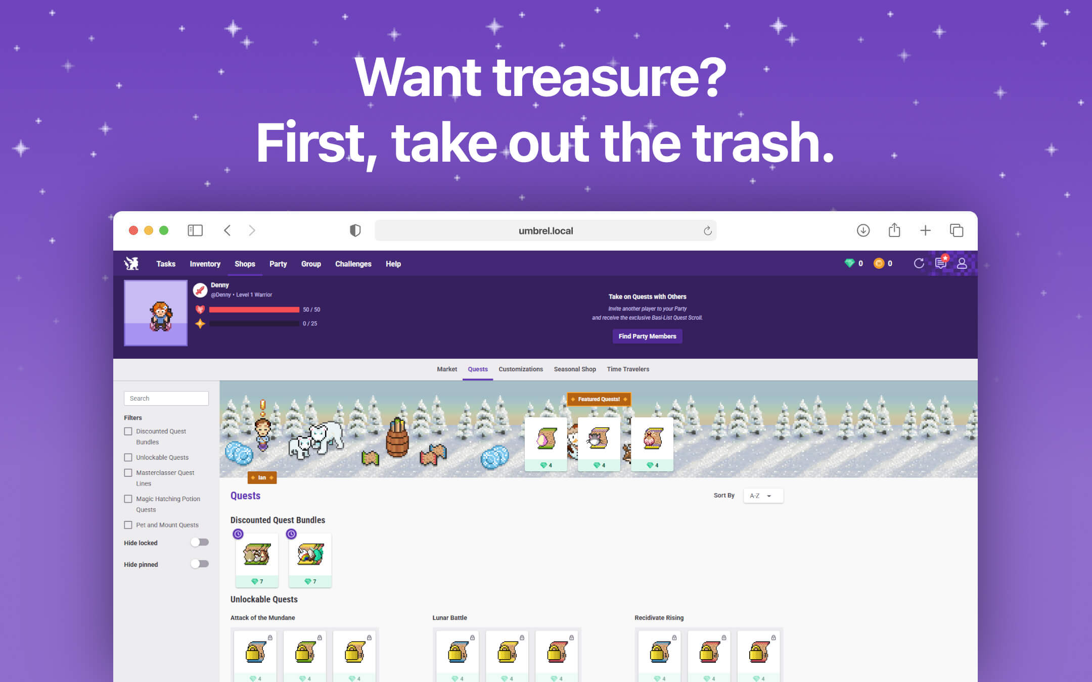 Habitica screenshot 3