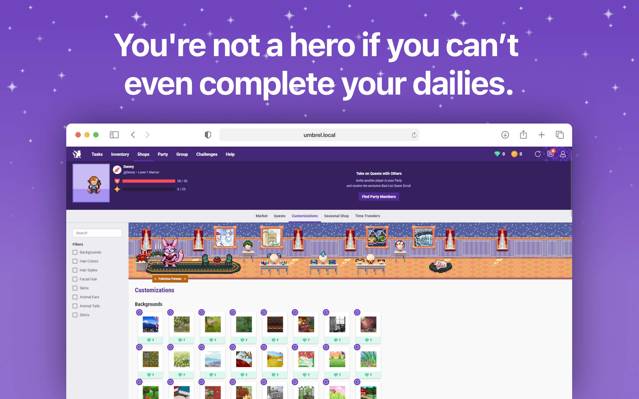 Habitica screenshot 4