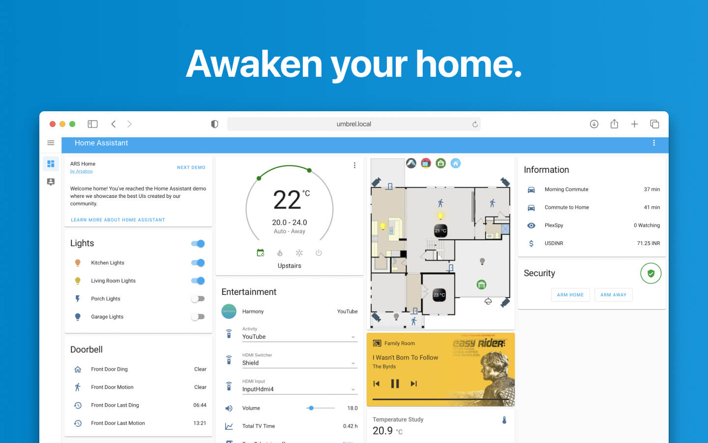 Home Assistant screenshot 1