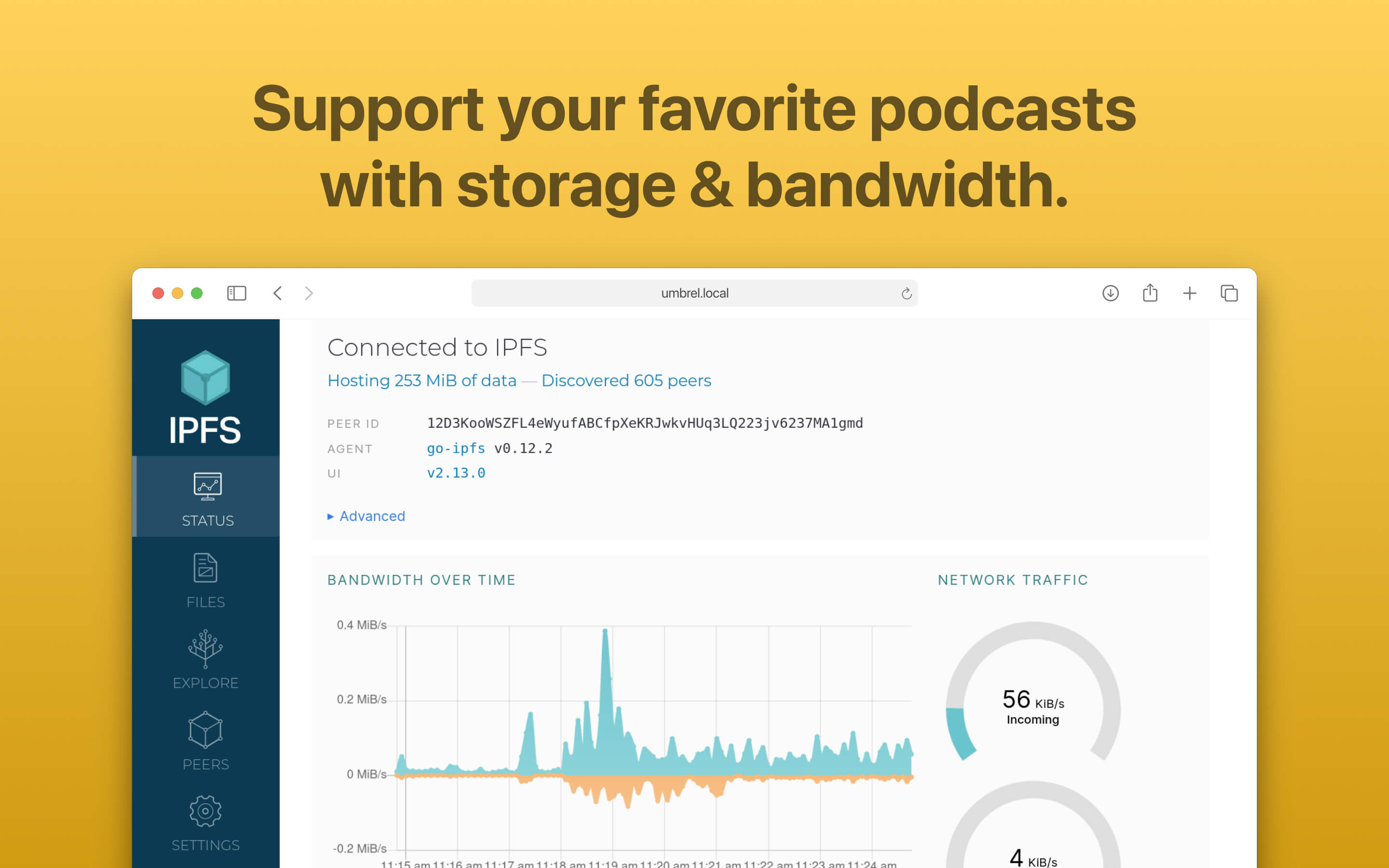 IPFS Podcasting screenshot 2