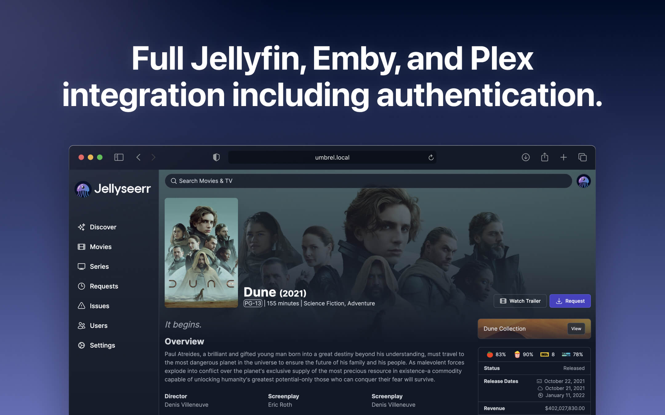 Jellyseerr screenshot 2