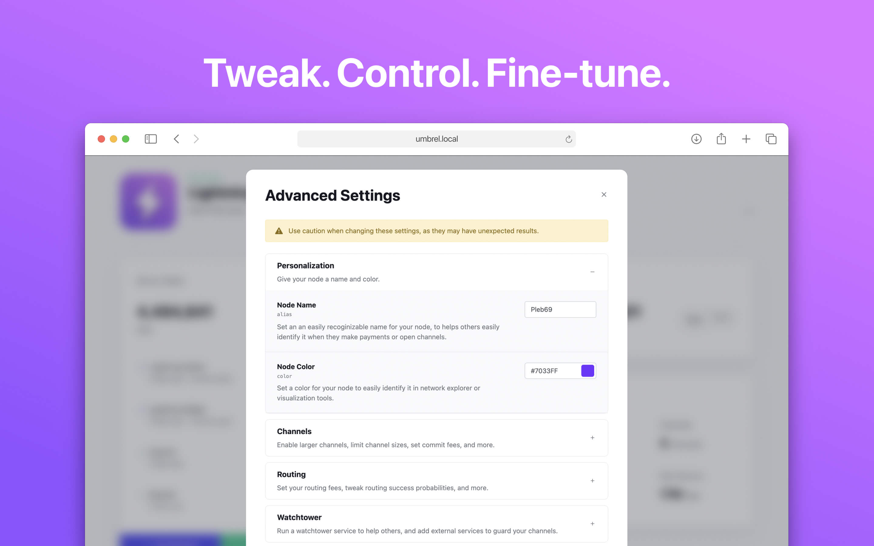 Lightning Node screenshot 2