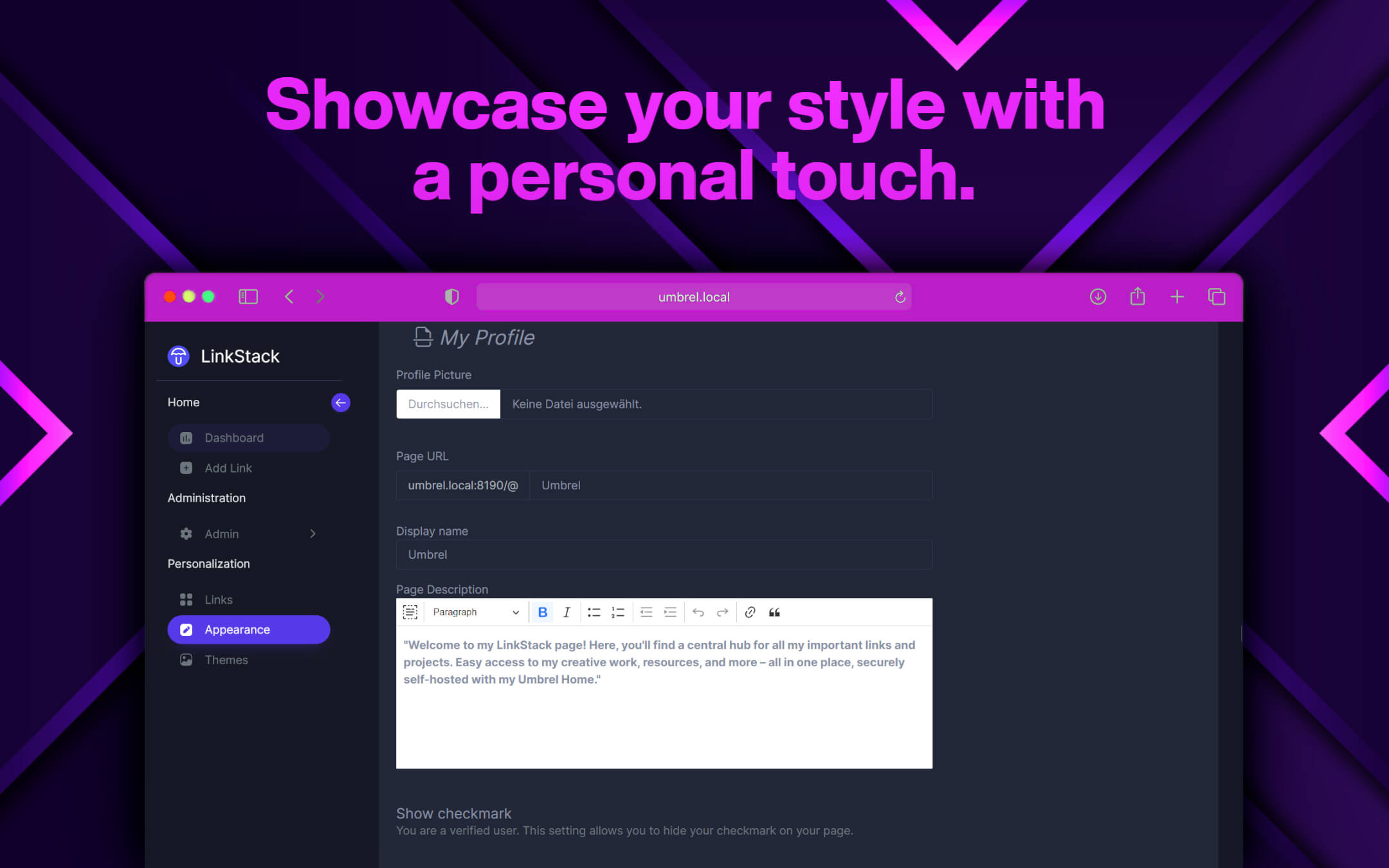 LinkStack screenshot 3