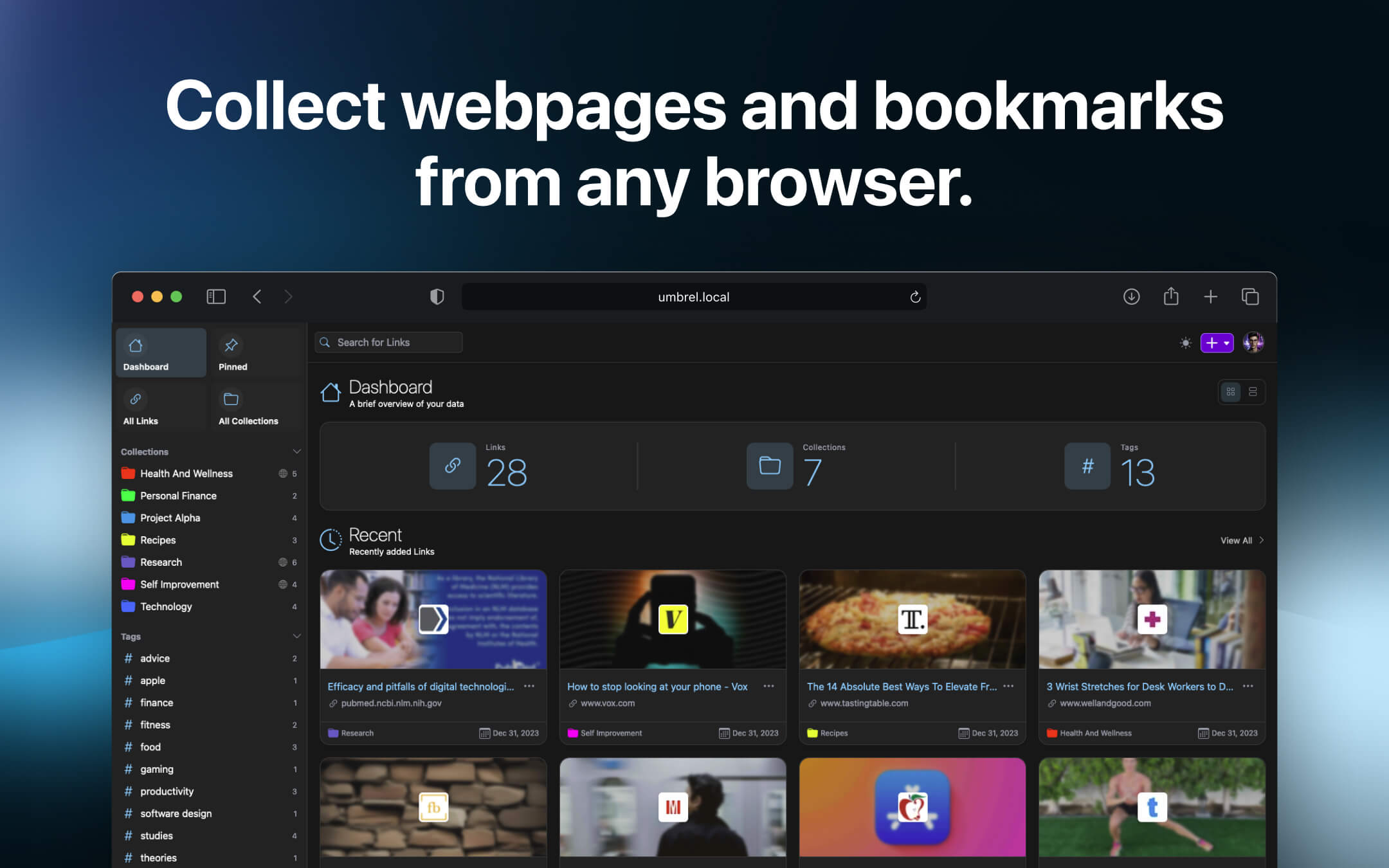 Linkwarden screenshot 1