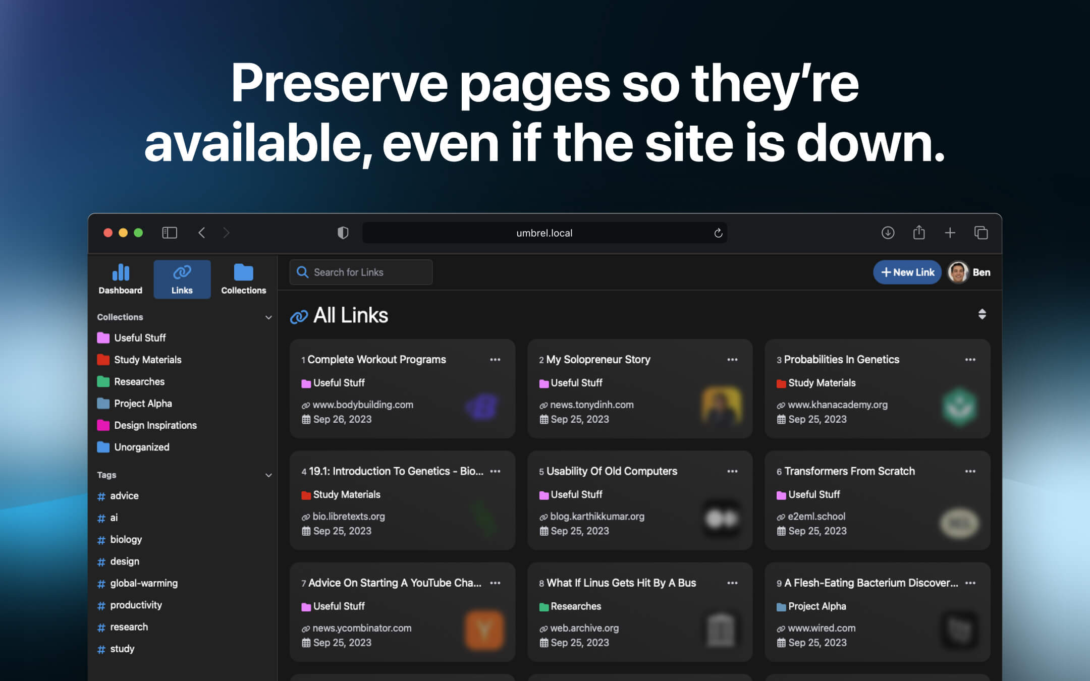 Linkwarden screenshot 3