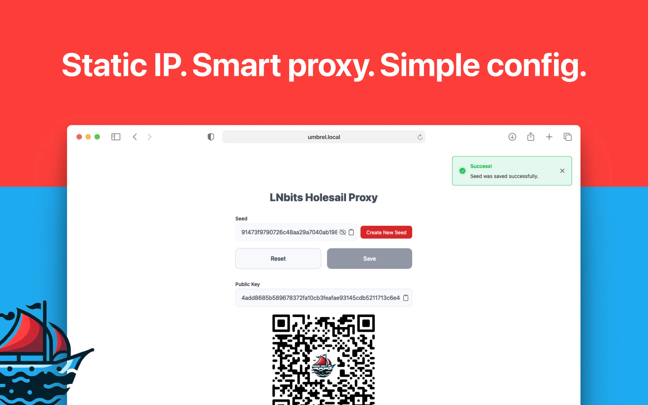 LNbits Holesail Proxy screenshot 2