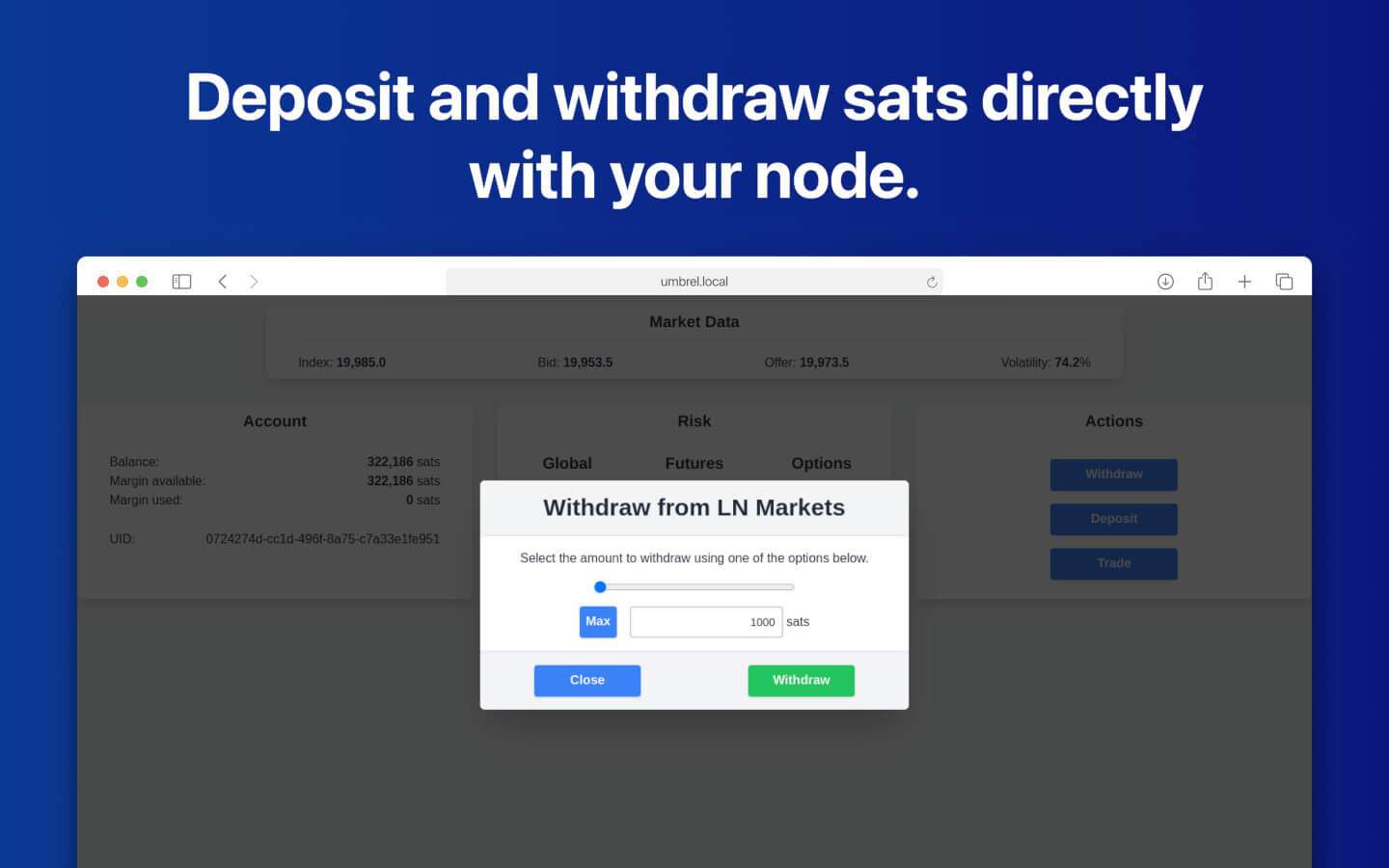 LN Markets screenshot 3