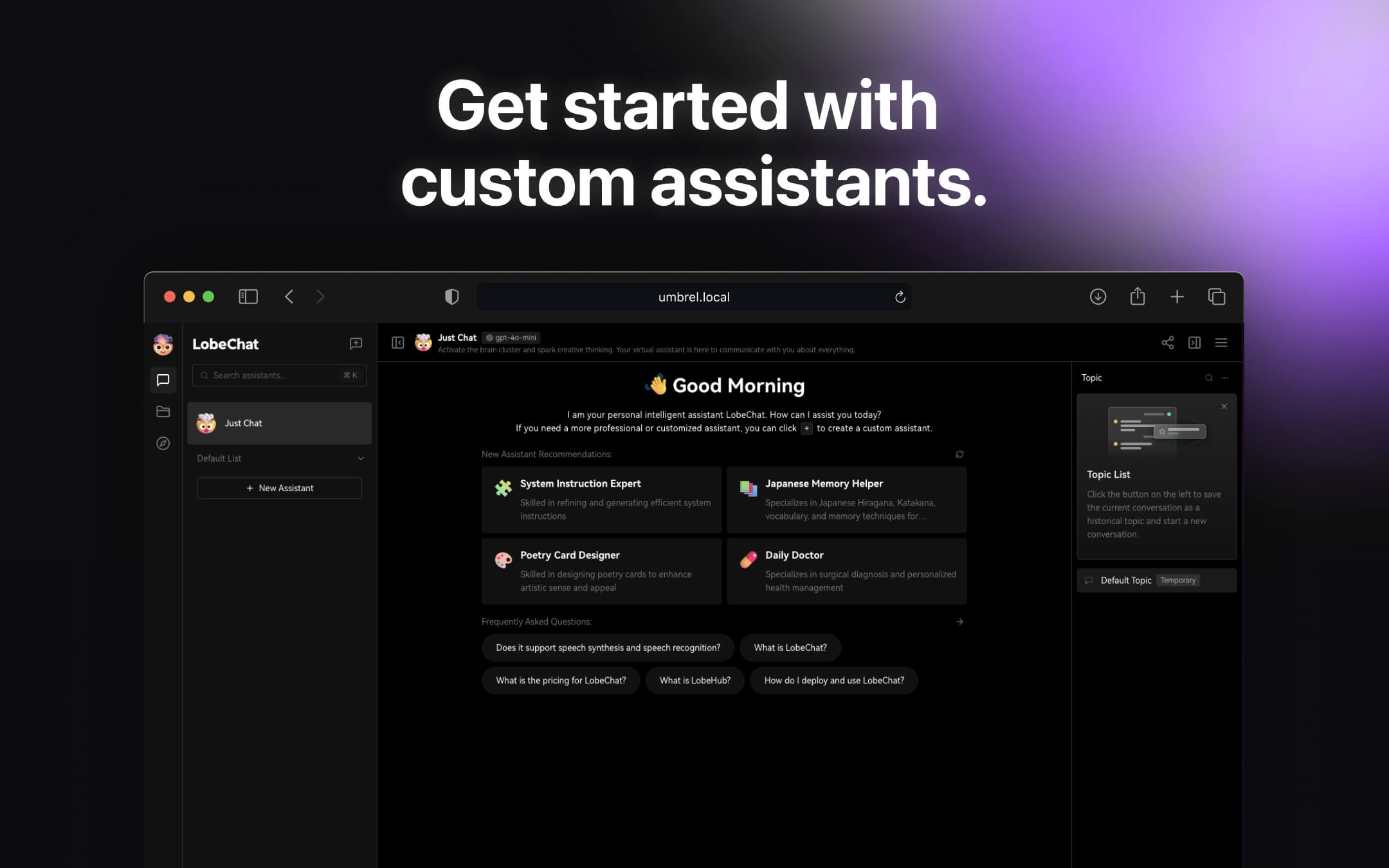 Lobe Chat screenshot 2