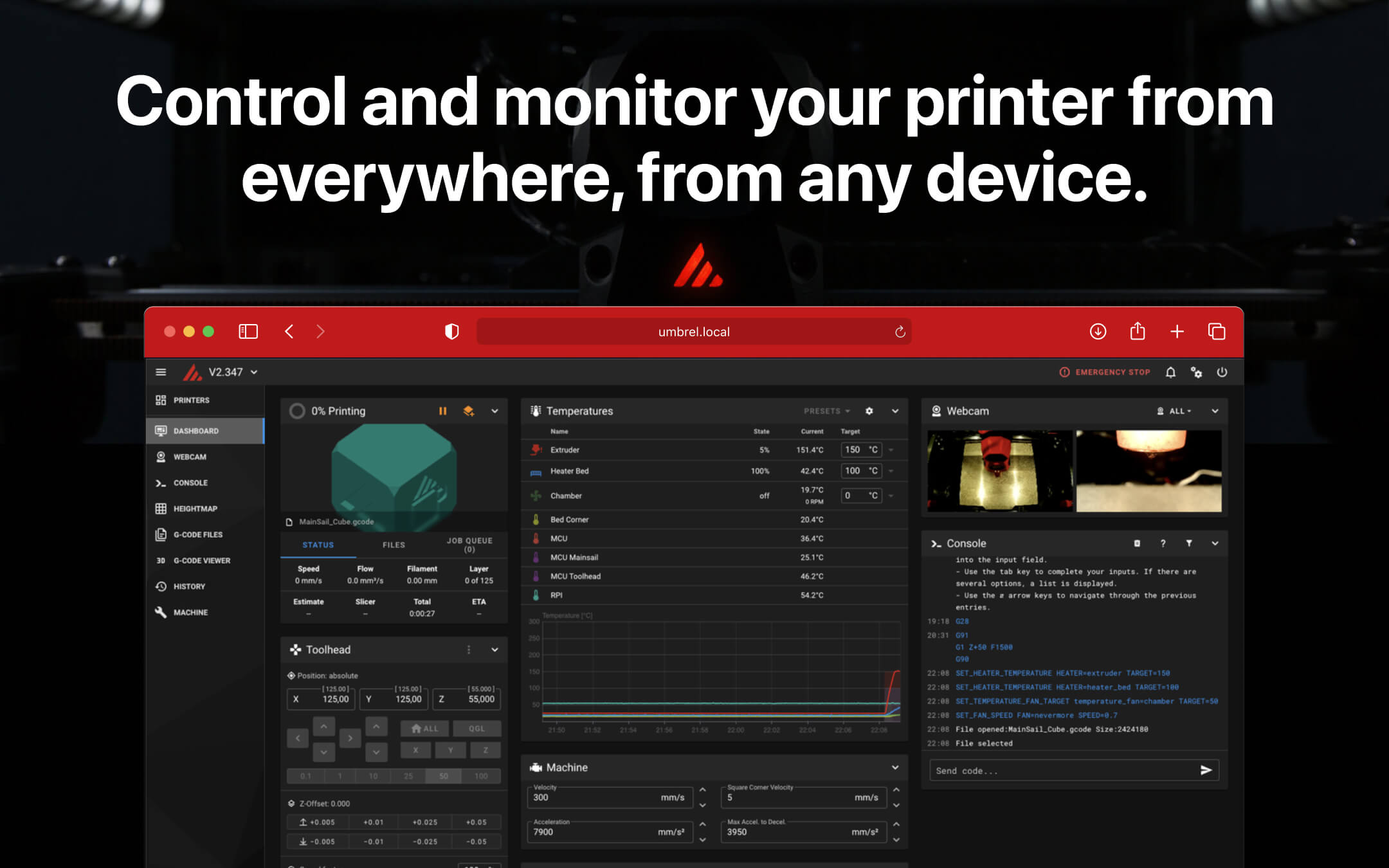 Mainsail screenshot 1