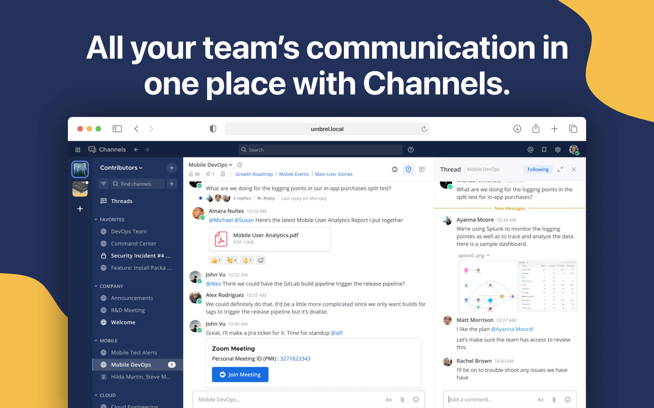 Mattermost screenshot 1
