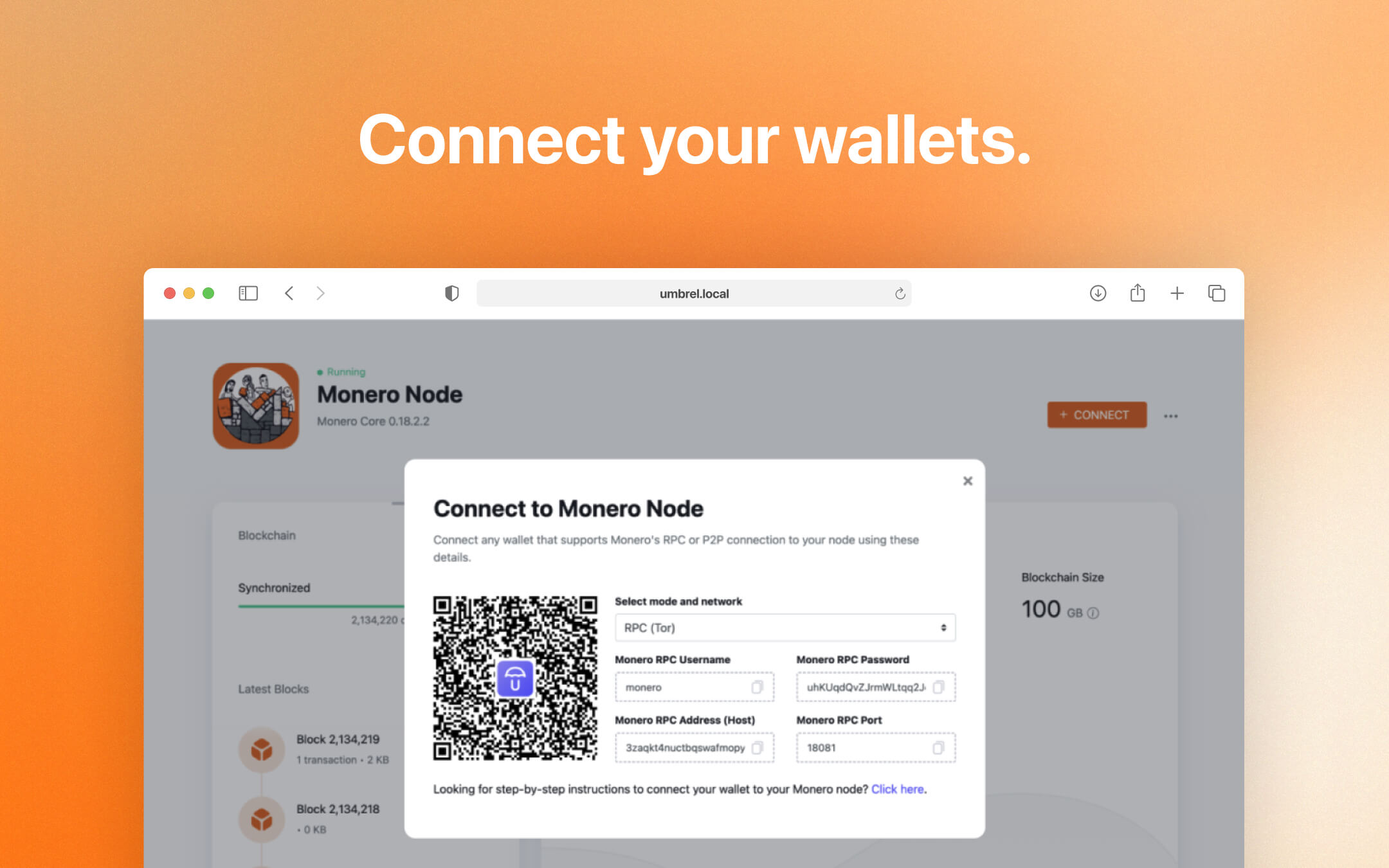 Monero Node screenshot 2
