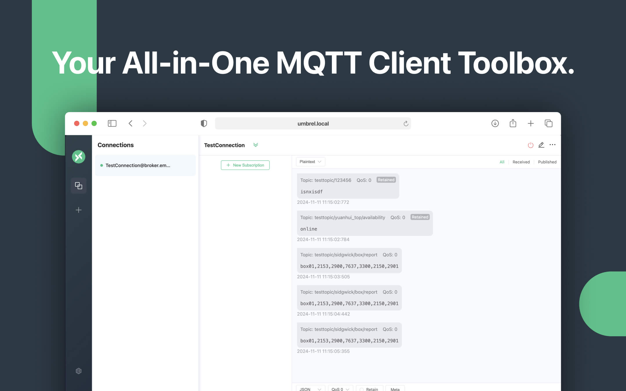 MQTTX Web screenshot 1