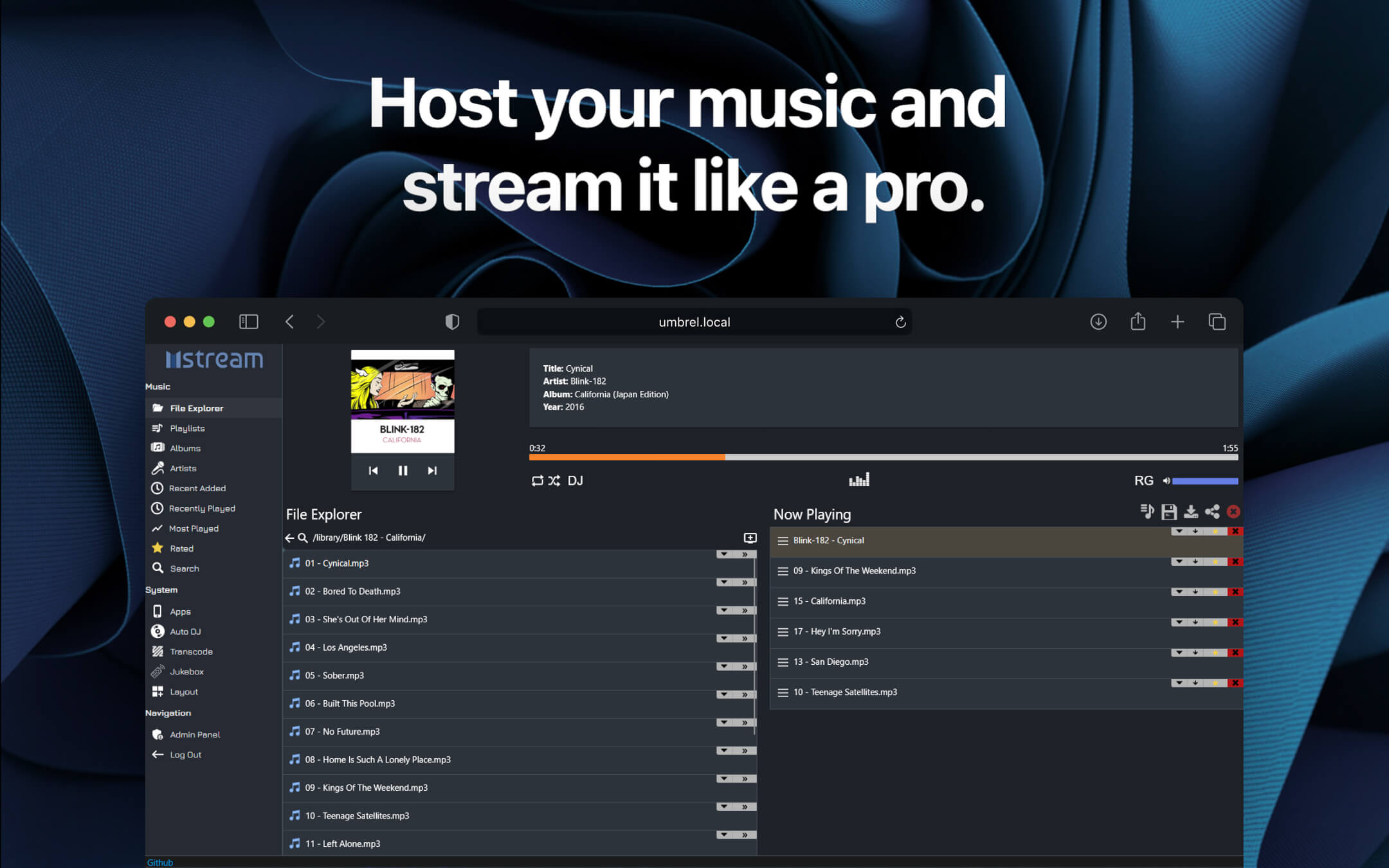 mStream screenshot 1