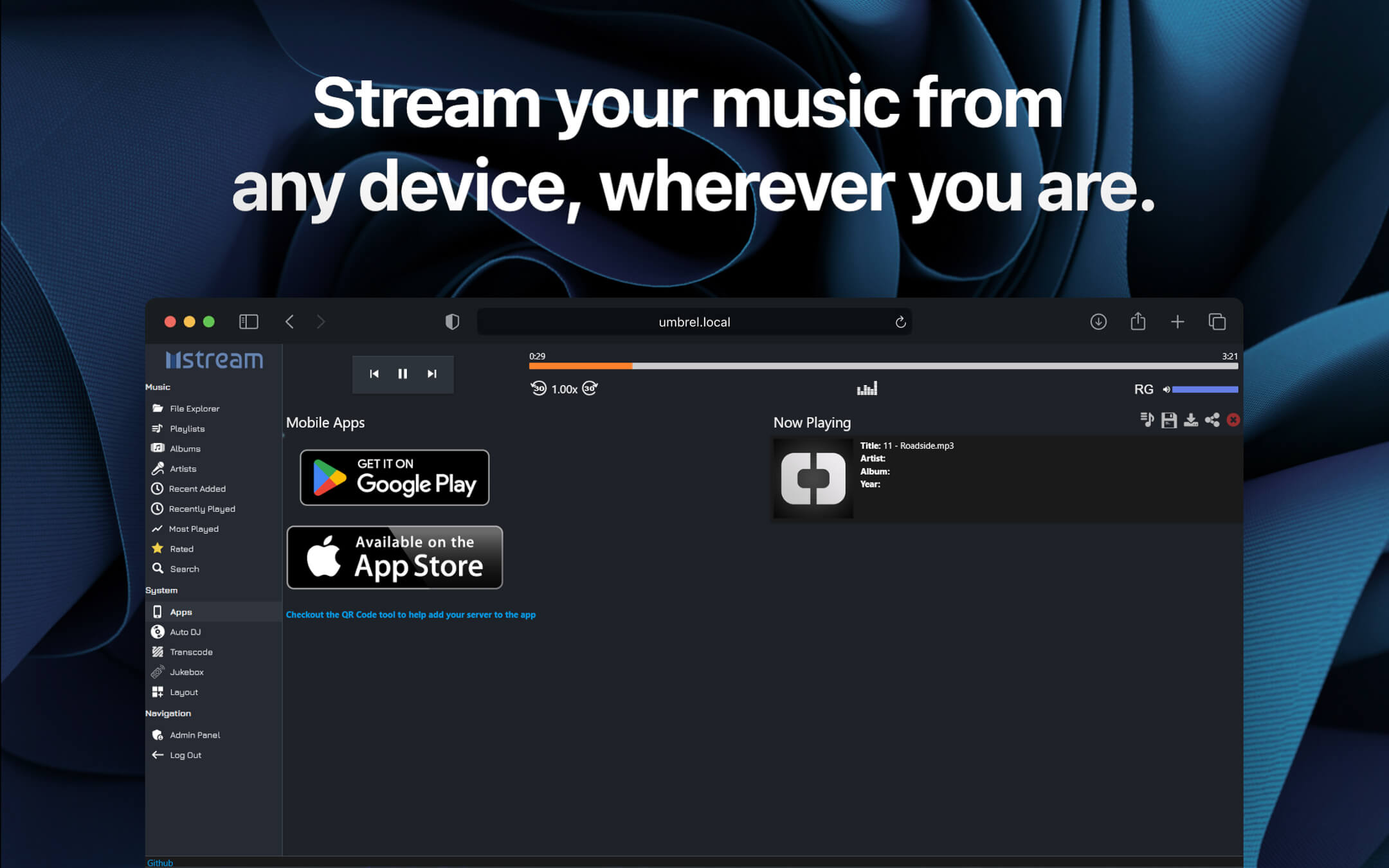 mStream screenshot 4