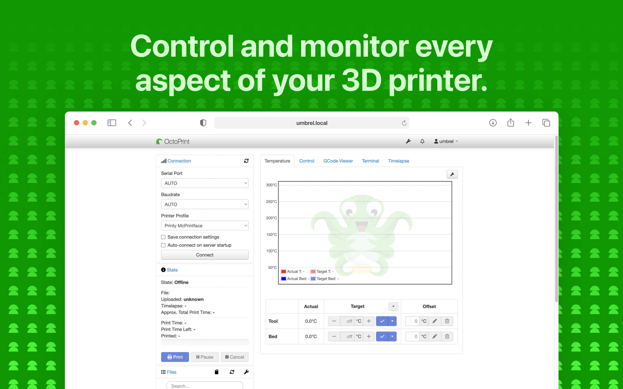 OctoPrint screenshot 2