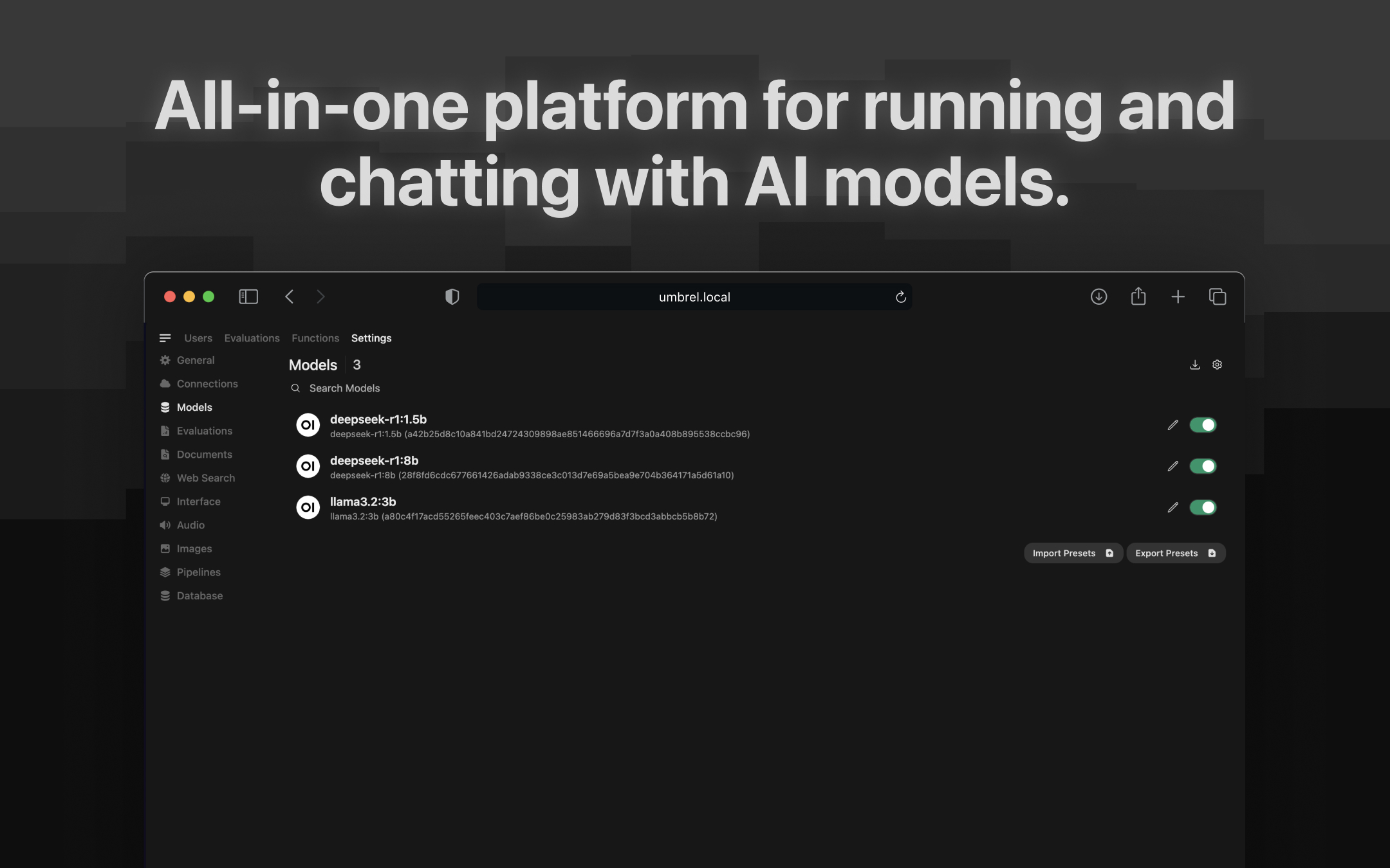 Open WebUI screenshot 2