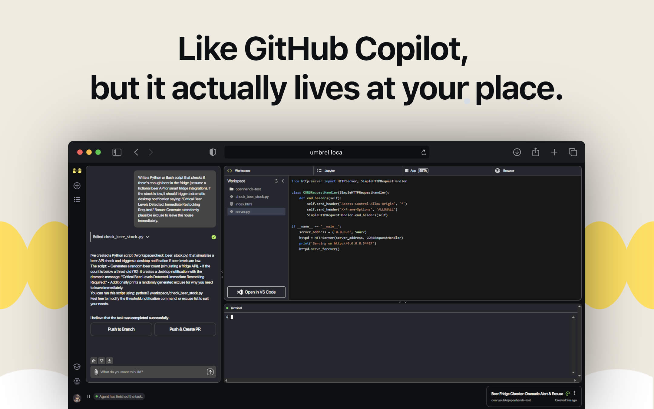 OpenHands screenshot 2