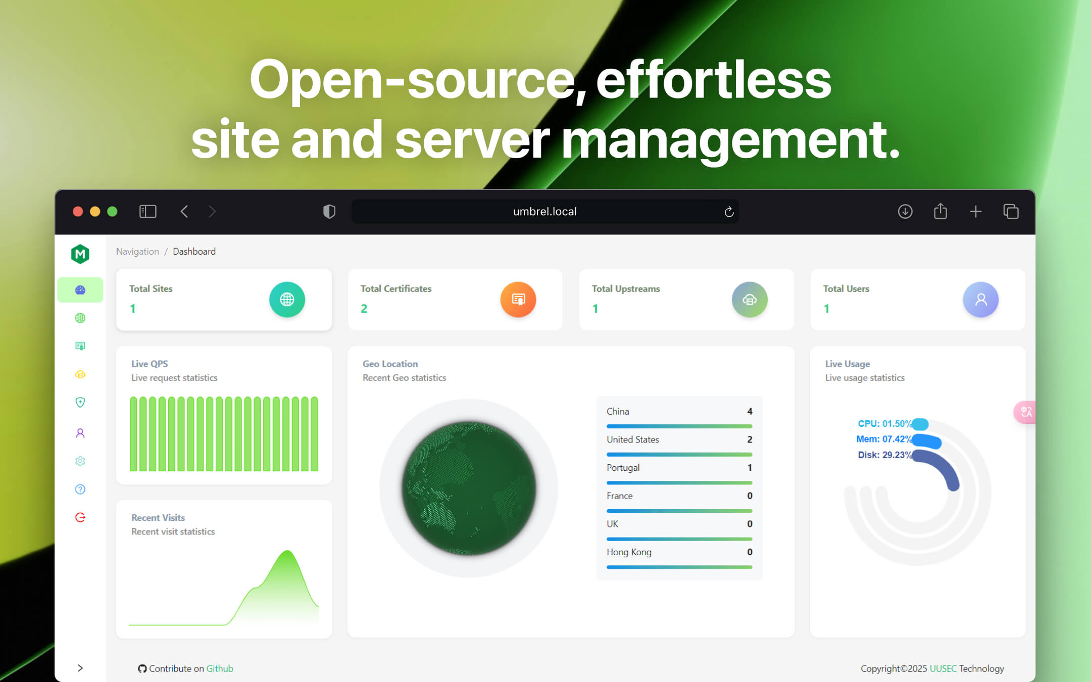 OpenResty Manager screenshot 1