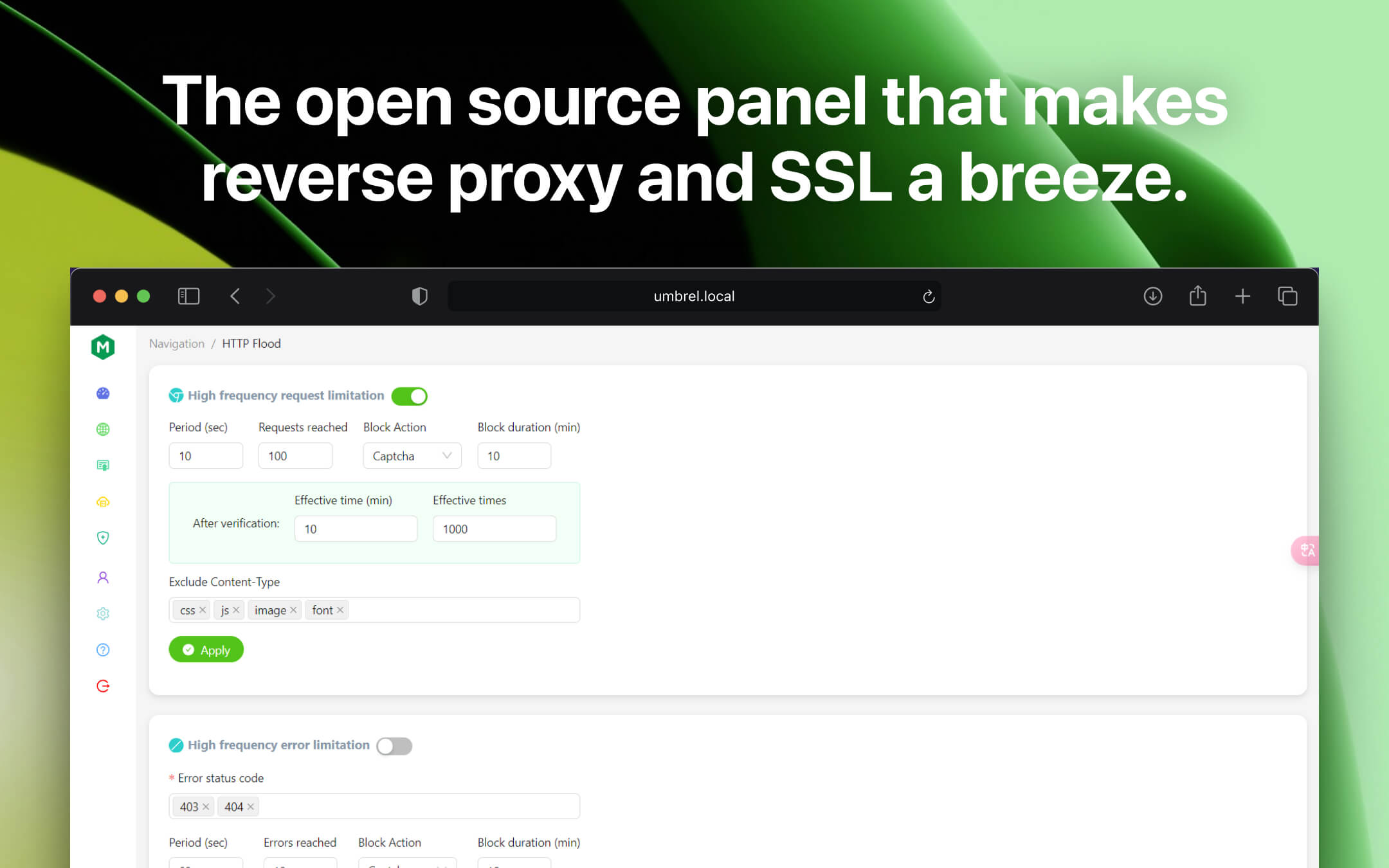 OpenResty Manager screenshot 2