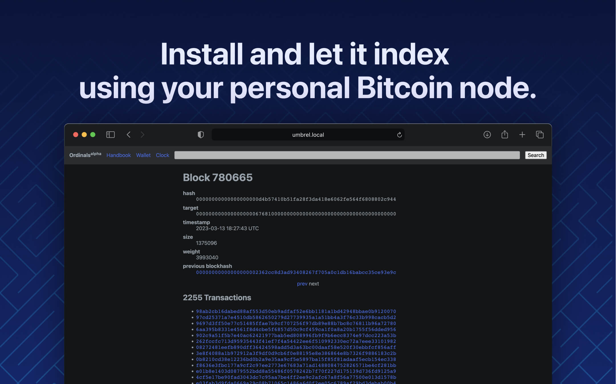 Ordinals screenshot 2