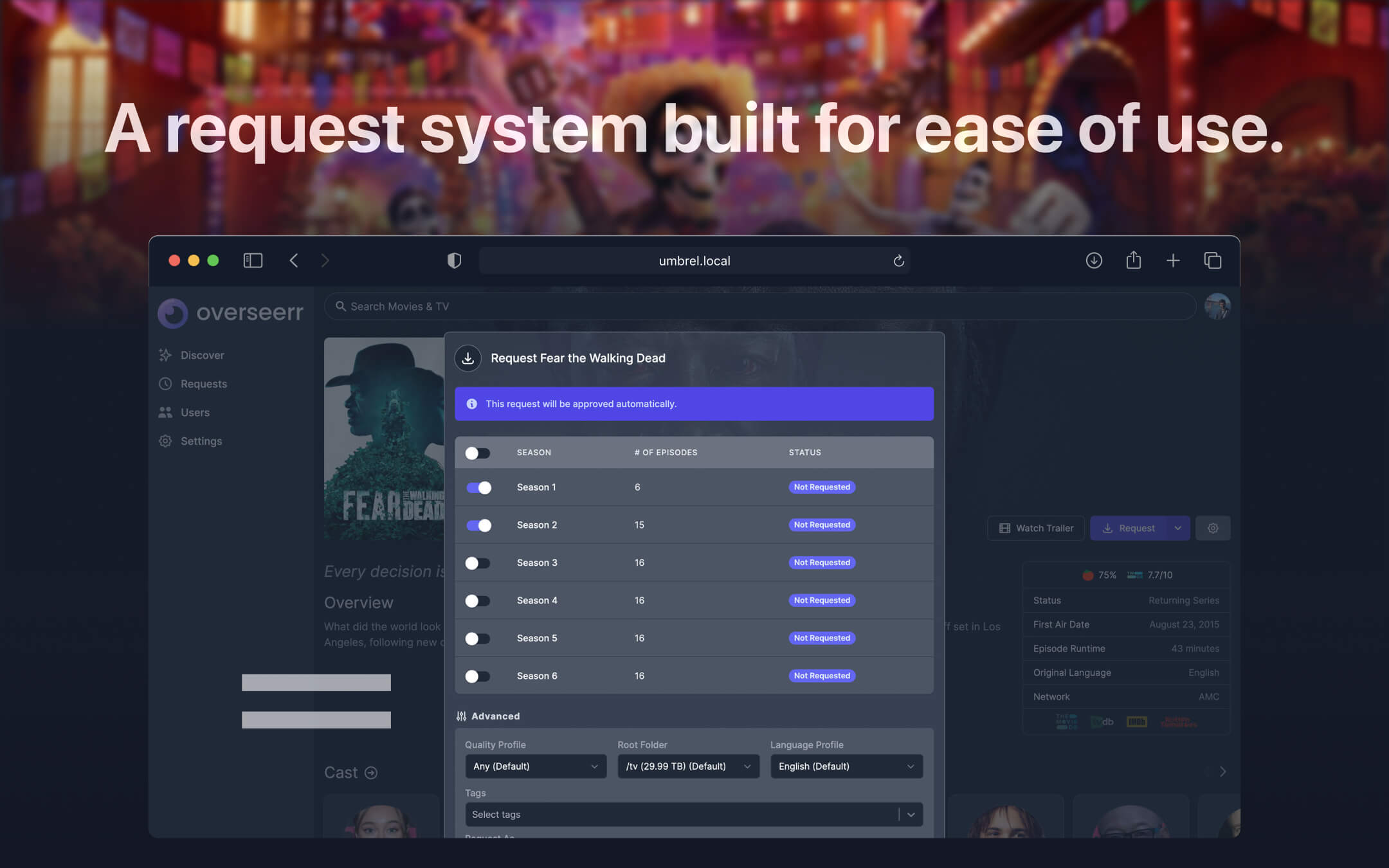 Overseerr screenshot 2