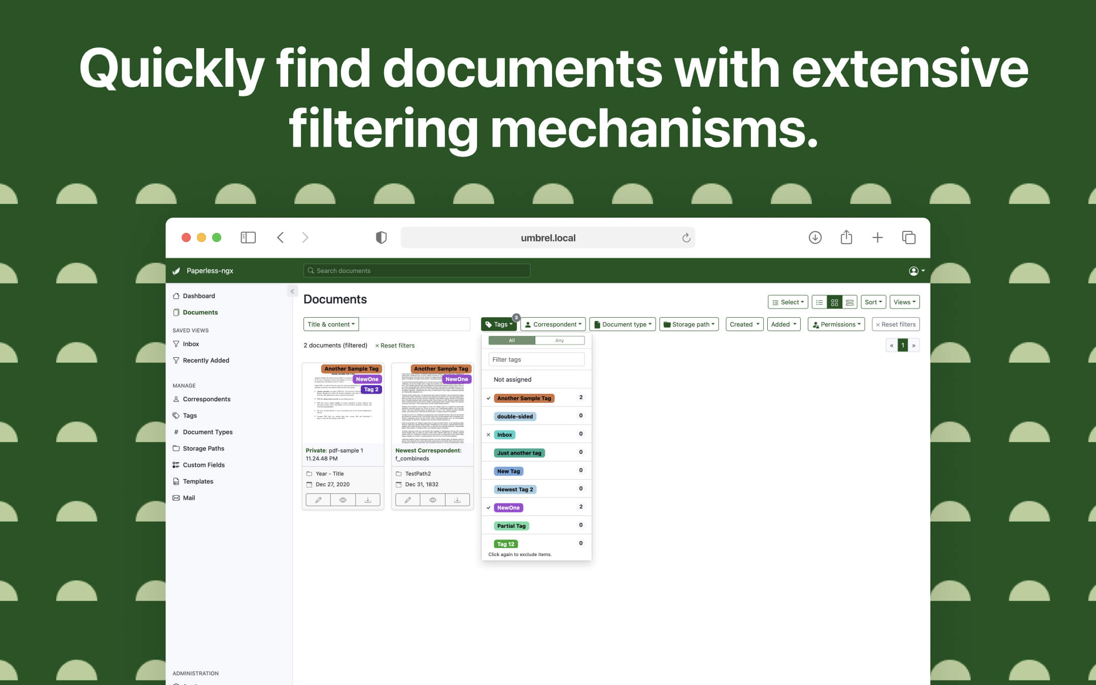 Paperless-ngx screenshot 2