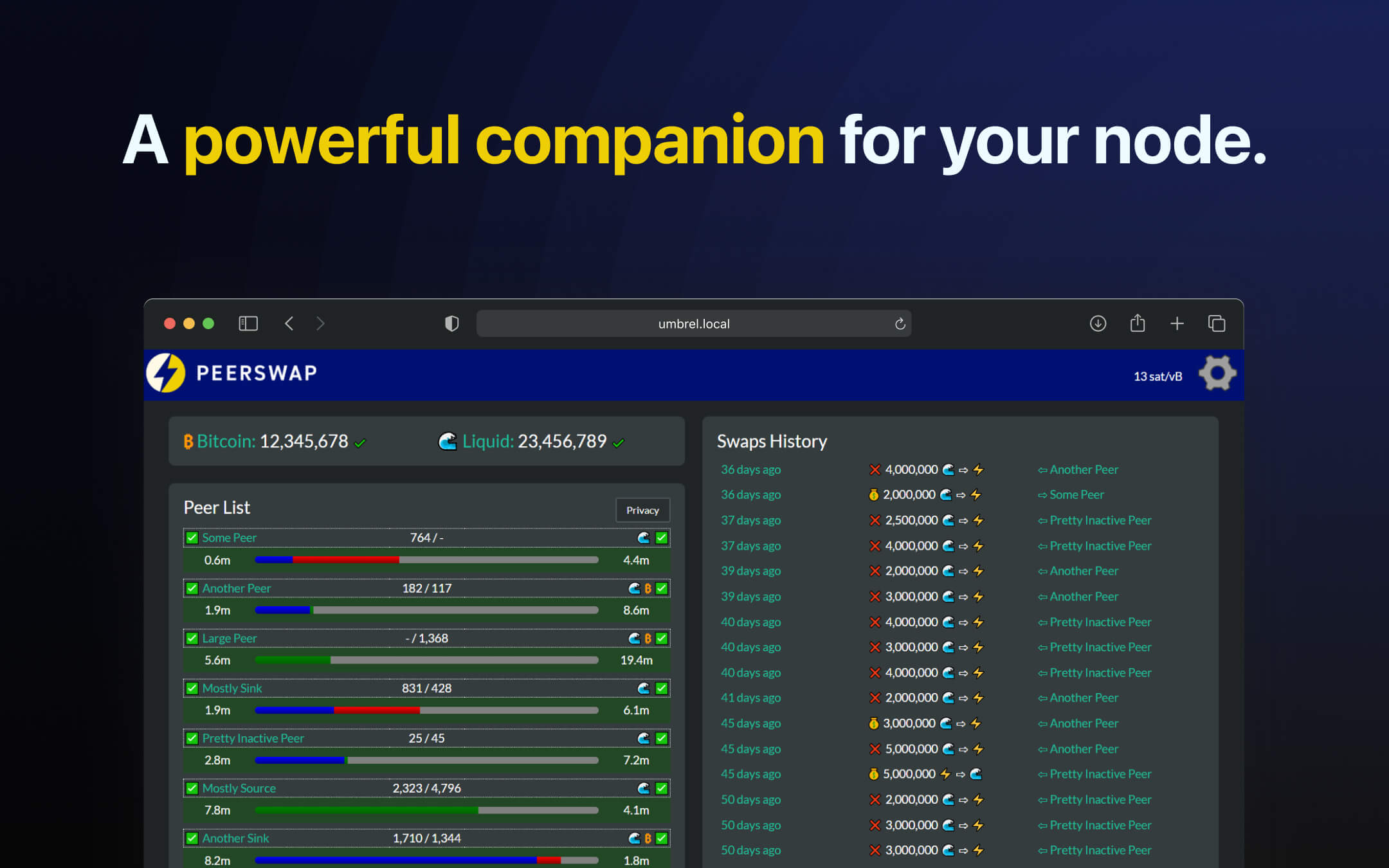 PeerSwap screenshot 1