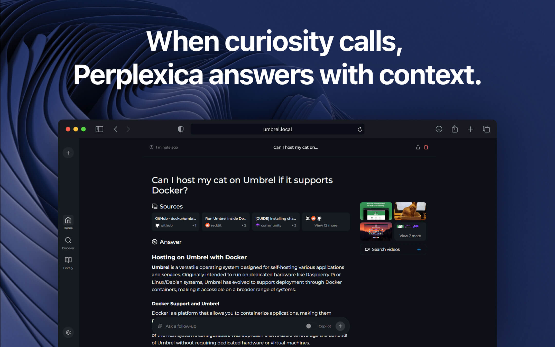 Perplexica screenshot 2