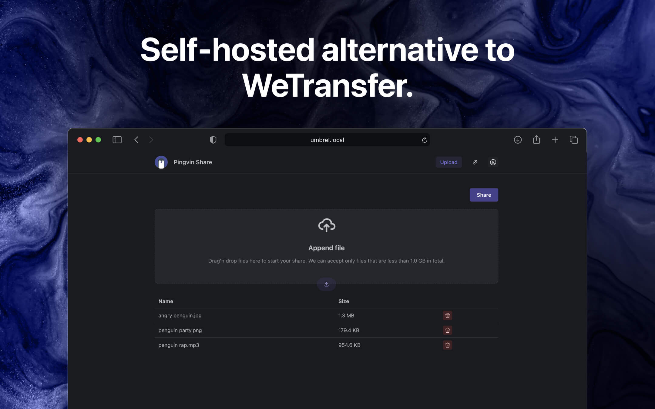 Pingvin Share screenshot 1