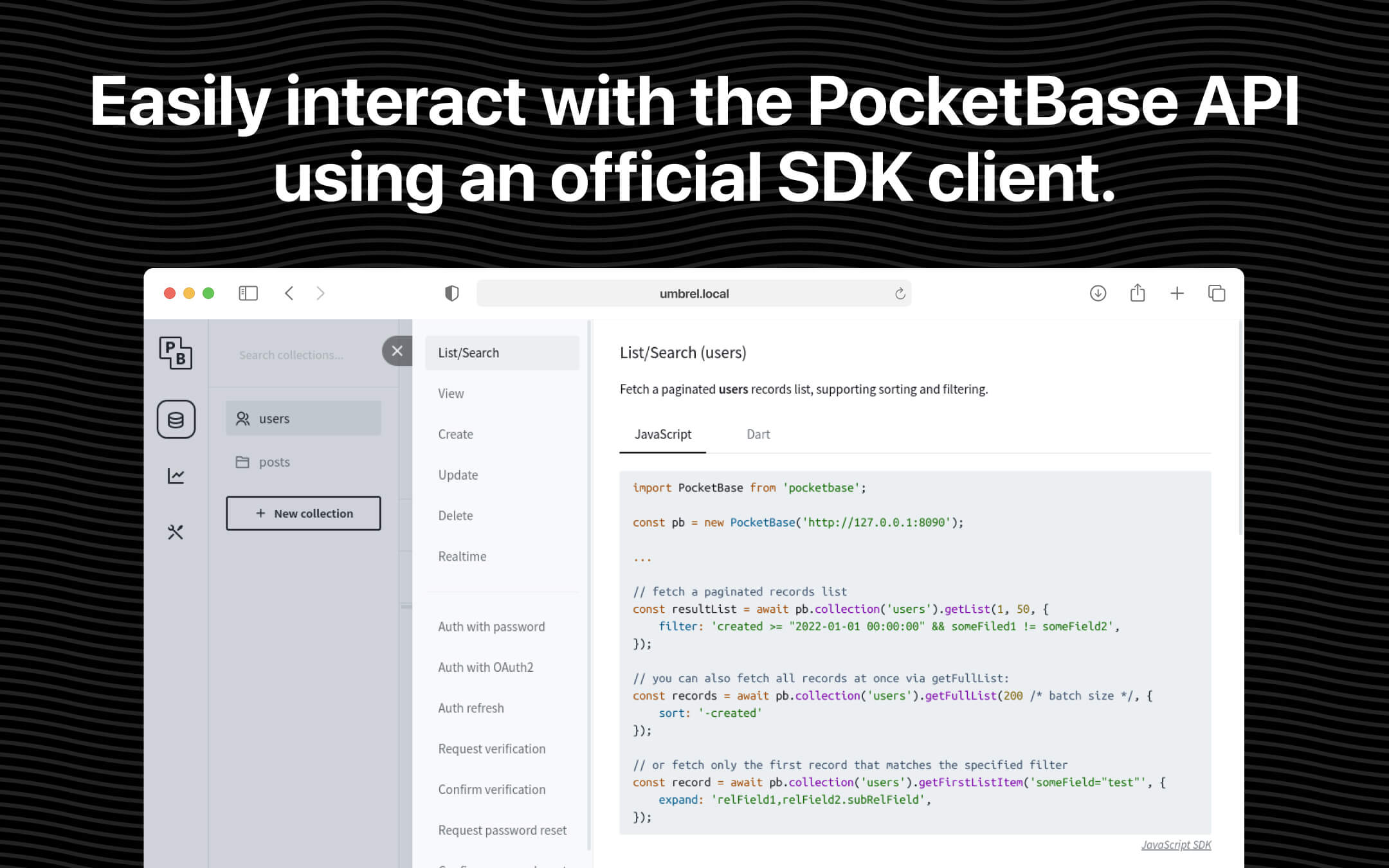 PocketBase screenshot 3